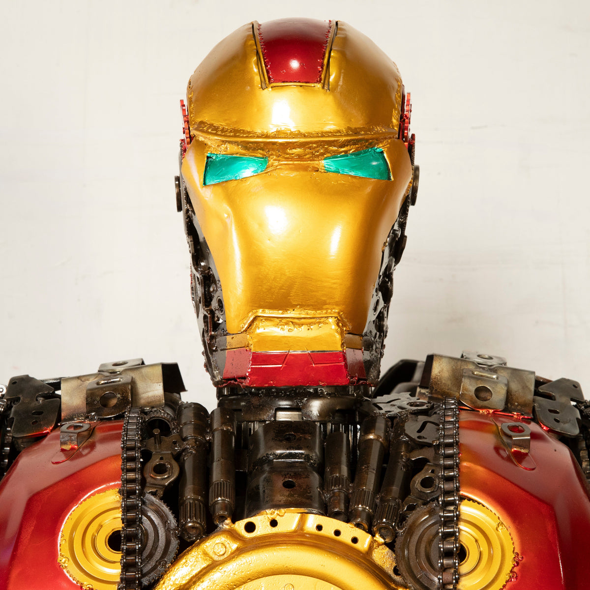 Kalifano Recycled Metal Art 91" Iron Man Inspired Recycled Metal Art Sculpture RMS-IMR230-S16