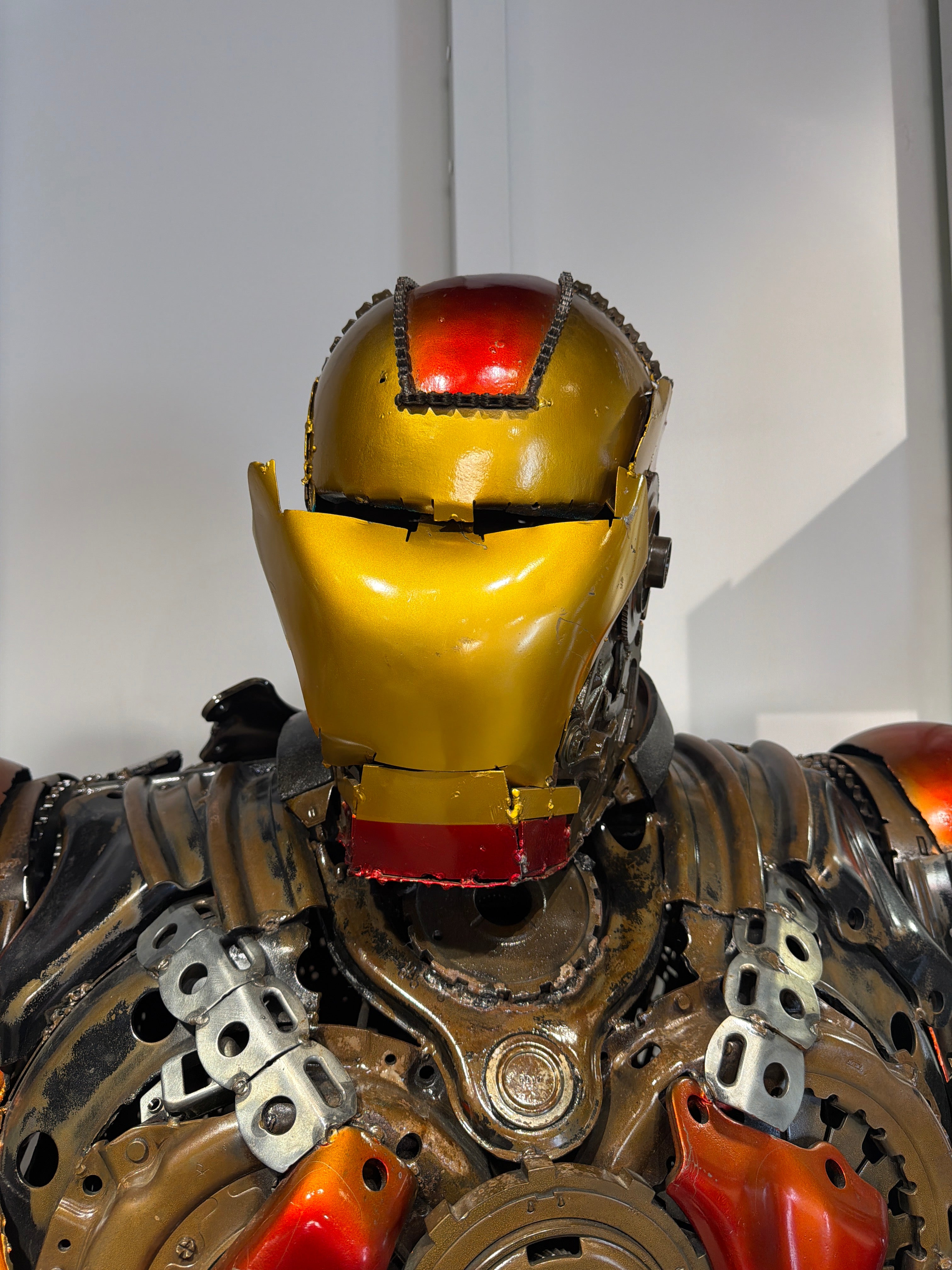 91" Iron Man Inspired Recycled Metal Art Sculpture
