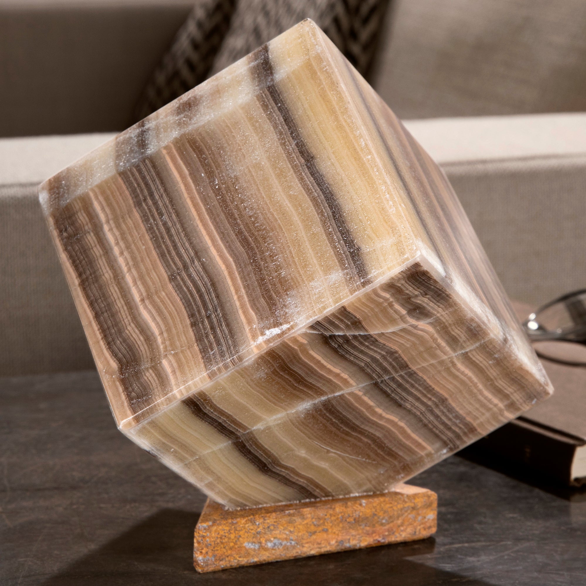 Onyx Light Cube from Mexico - 8.5"