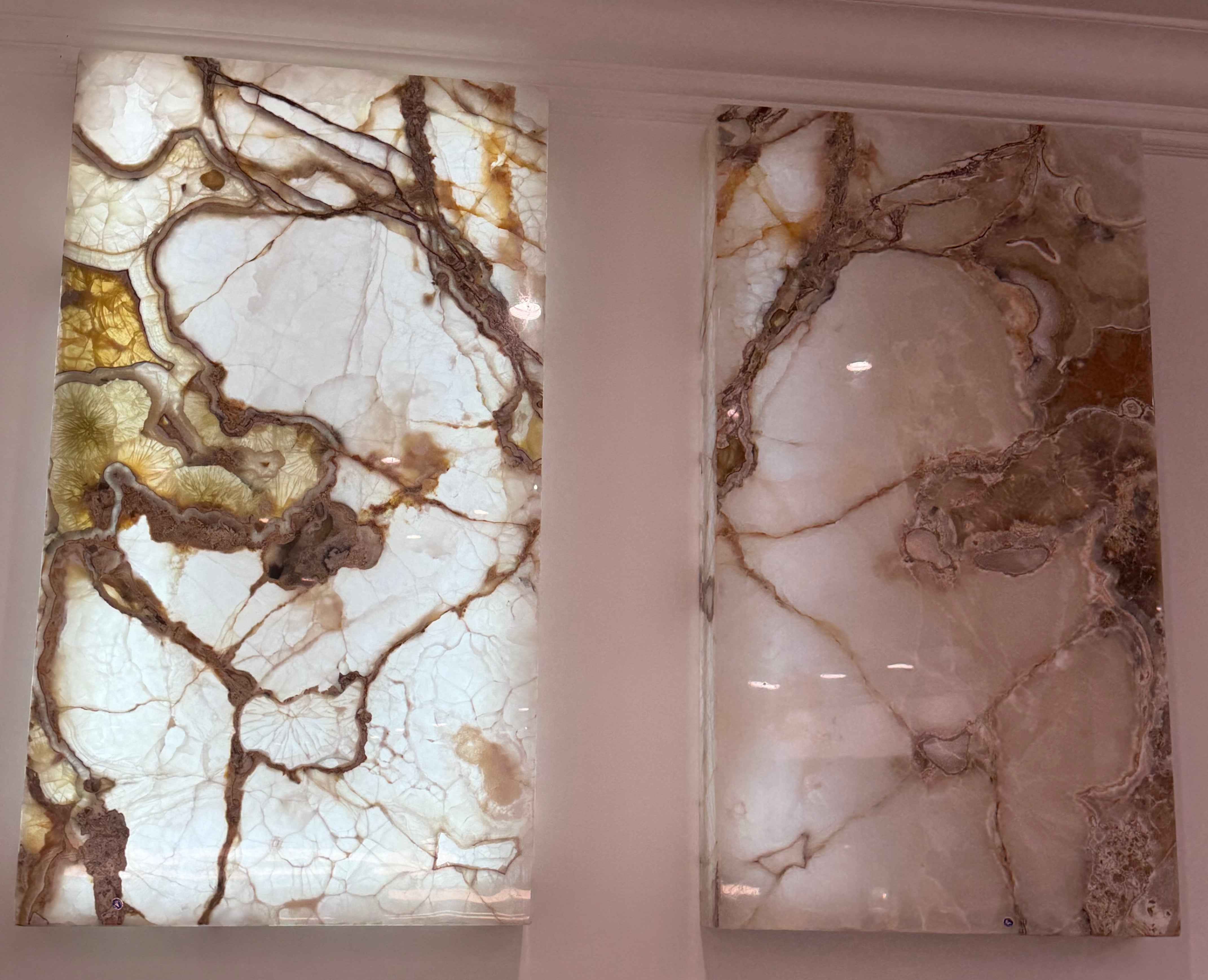Nacar Onyx Light Wall Panel Set - 40" x 22"