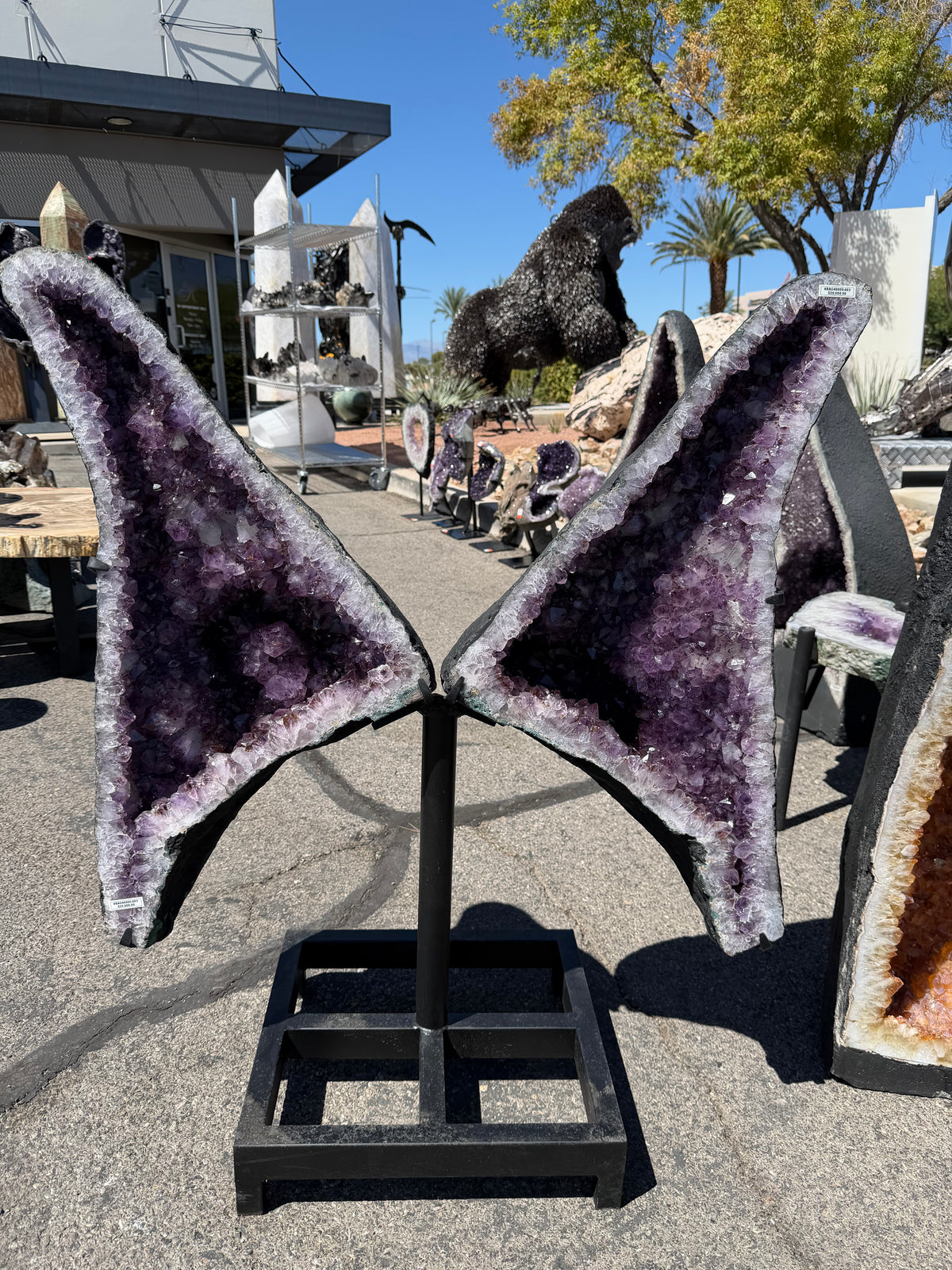 Amethyst Geode Wings from Brazil - 42" / 187 lbs