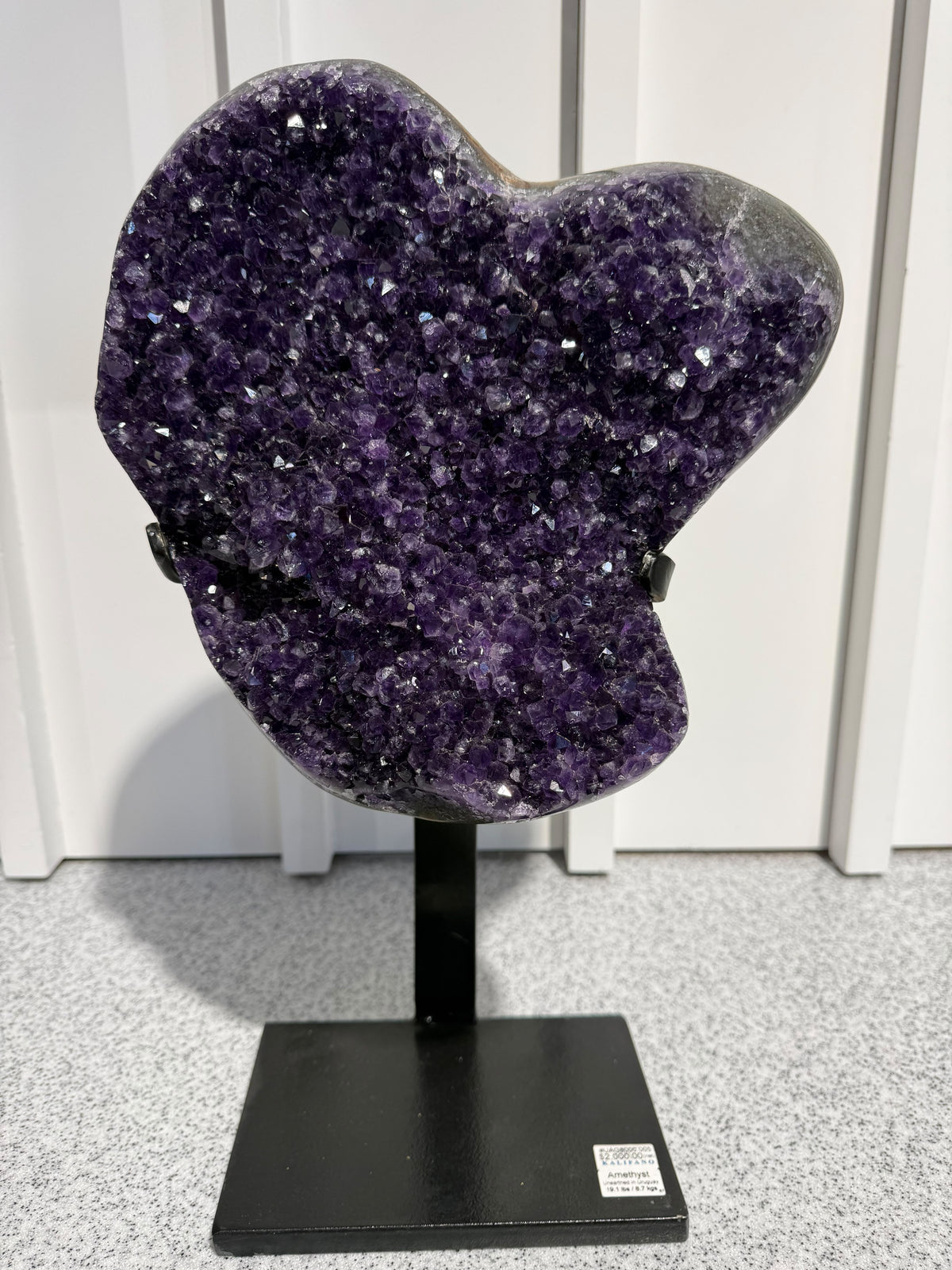 17" Uruguayan Amethyst Geode on Custom Stand