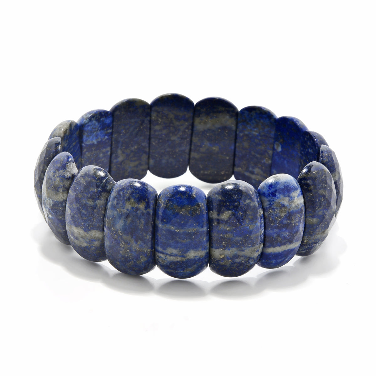 Lapis Faceted Gemstone Bracelet