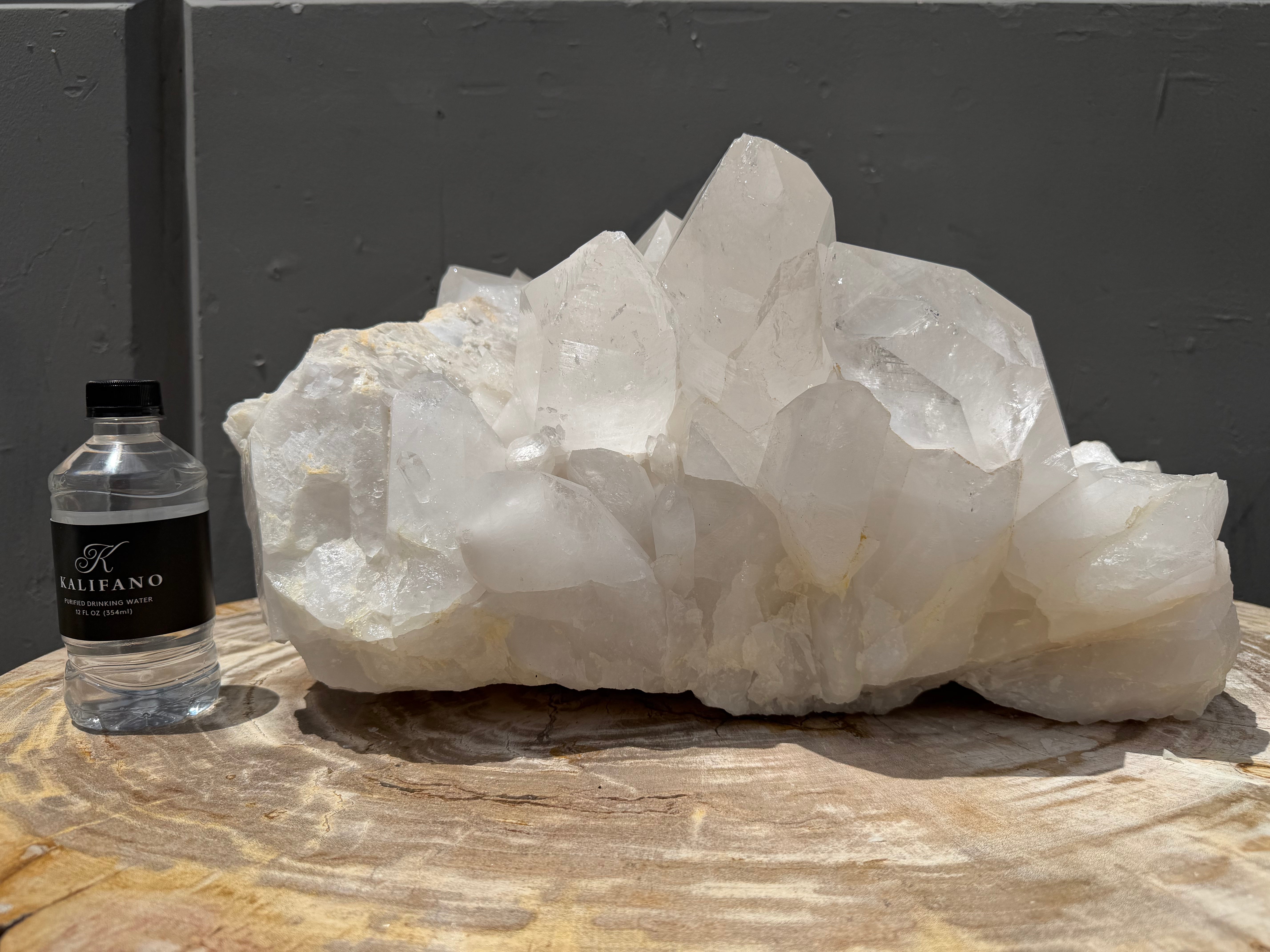 Natural Brazilian Clear Quartz Cluster Specimen - 20" / 86 lbs