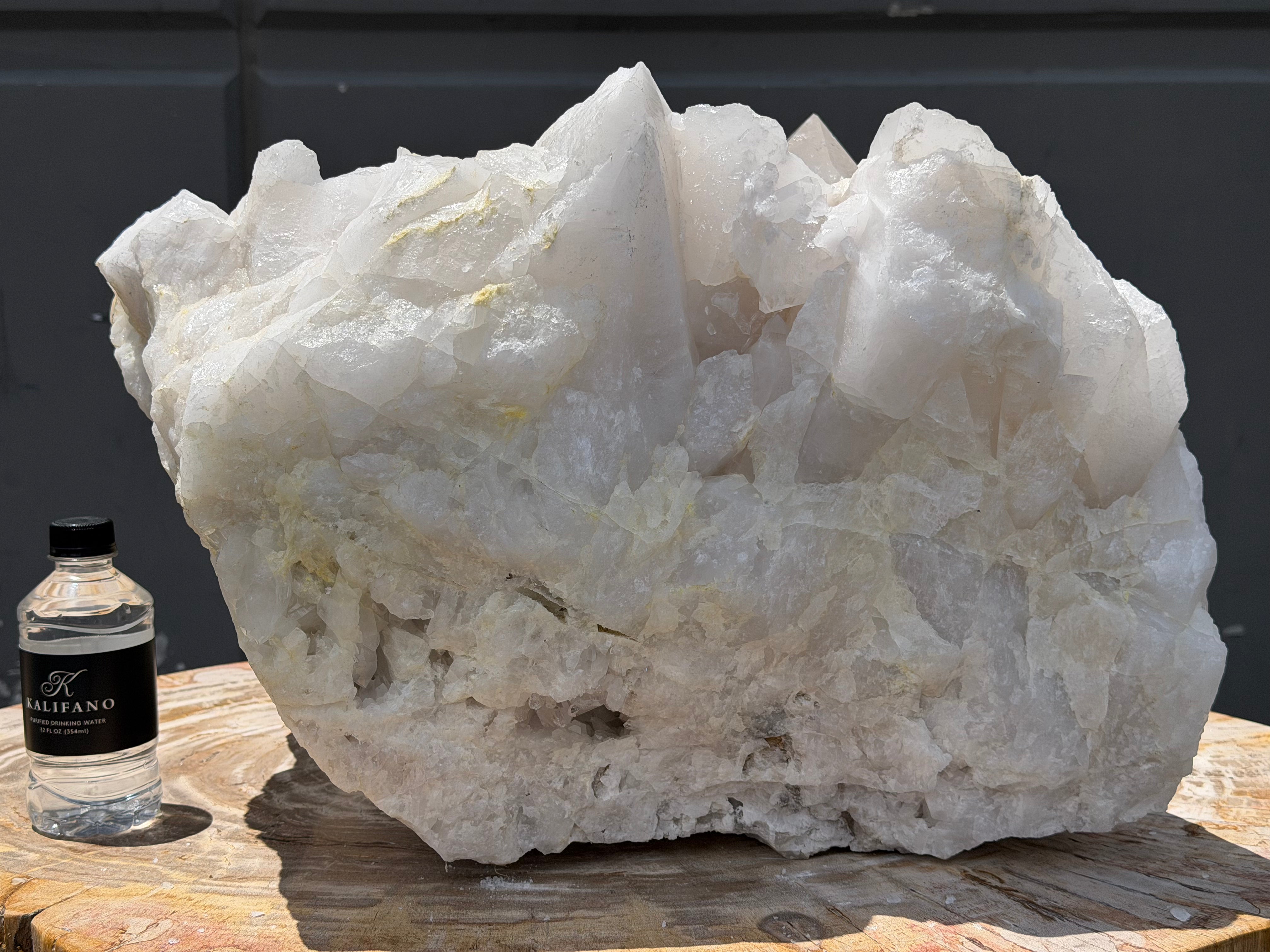 Natural Brazilian Clear Quartz Cluster Specimen - 25" / 222 lbs