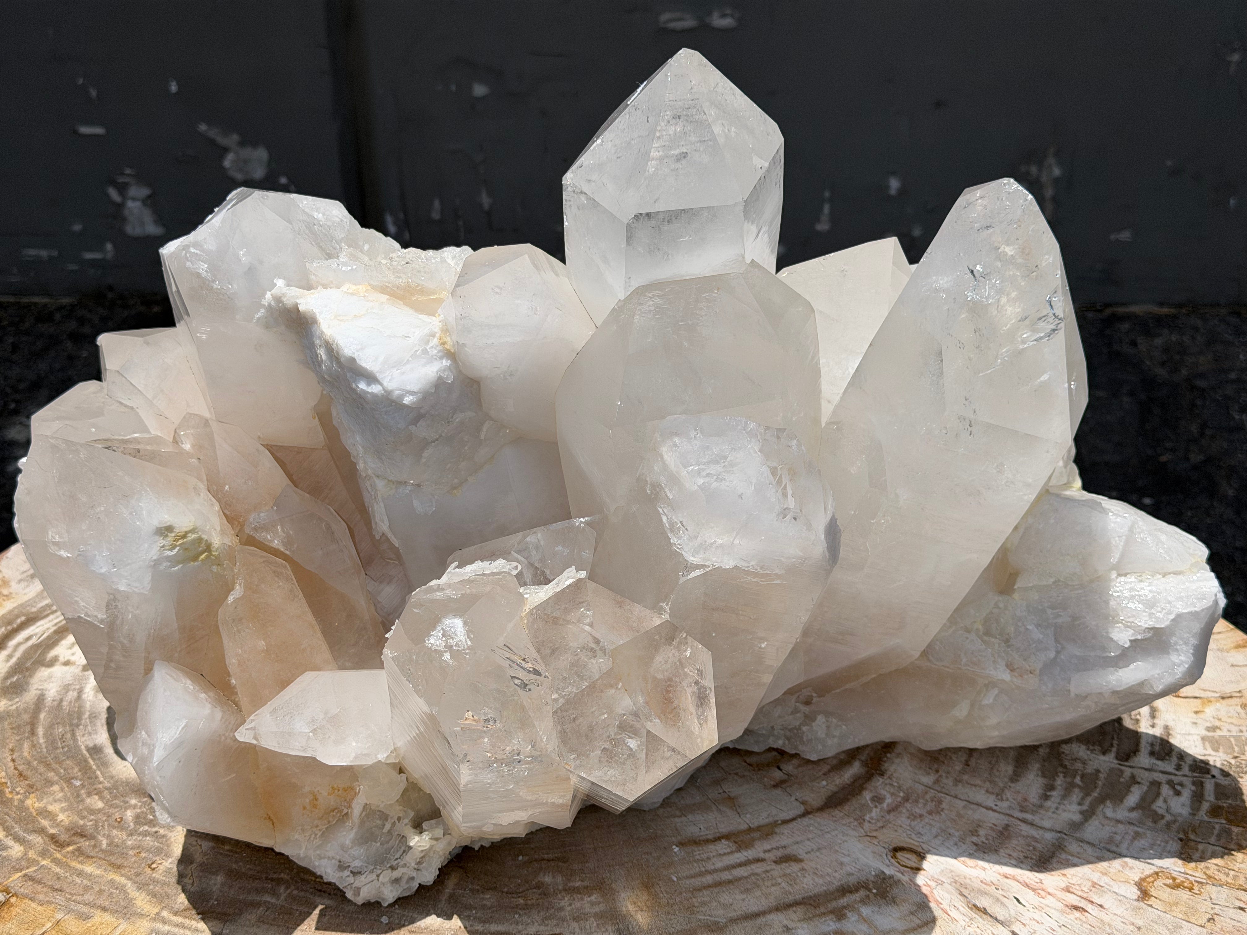 Natural Brazilian Clear Quartz Cluster Specimen - 23" / 135 lbs
