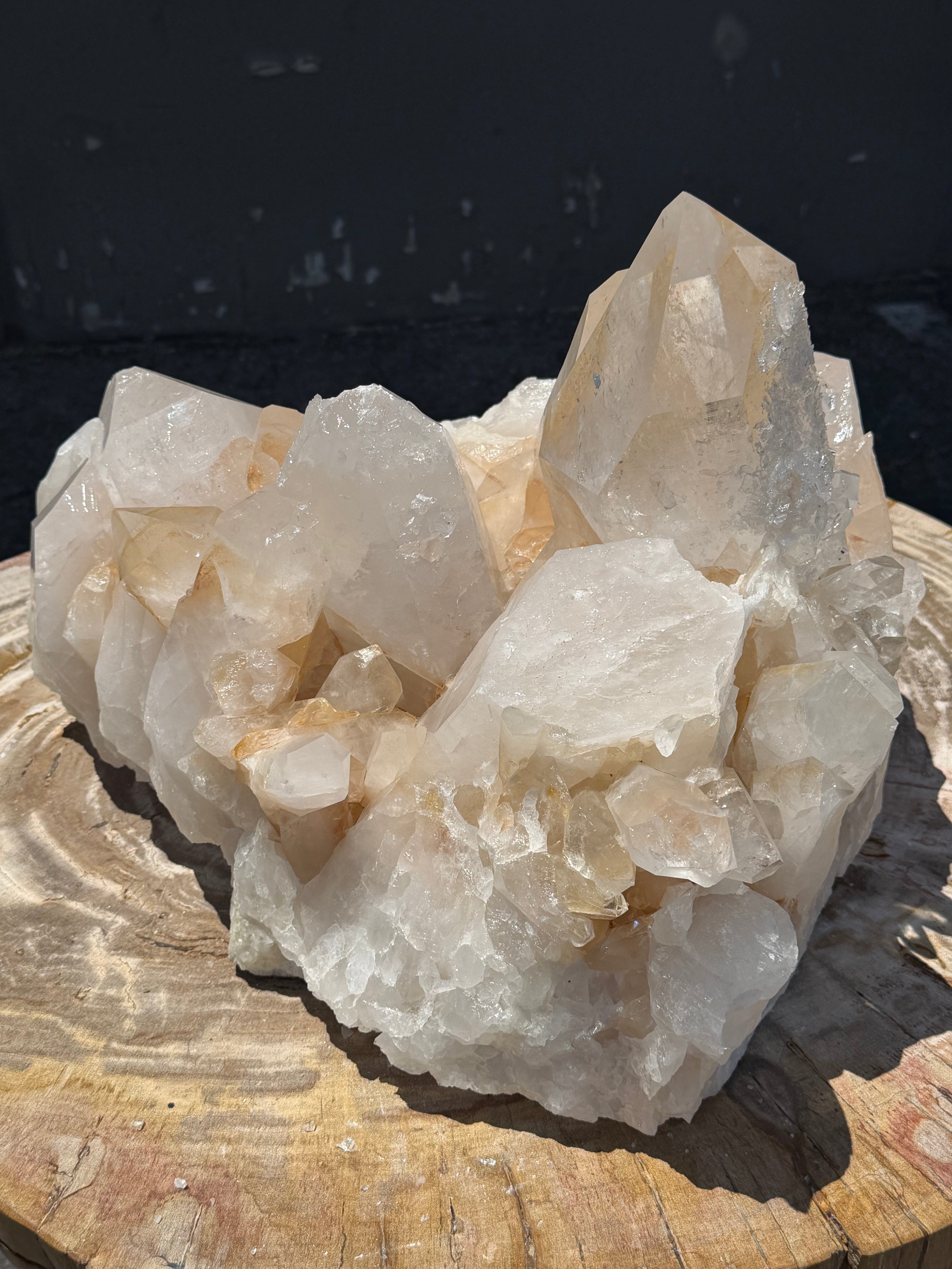 Natural Brazilian Clear Quartz Cluster Specimen - 19" / 88 lbs
