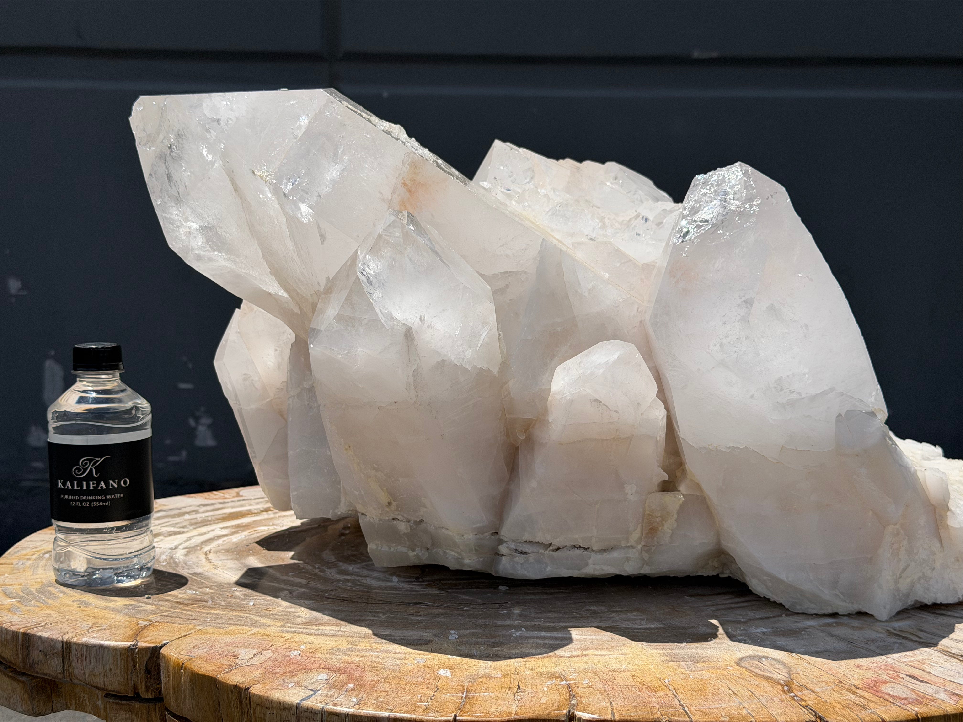 Natural Brazilian Clear Quartz Cluster Specimen - 24" / 149 lbs