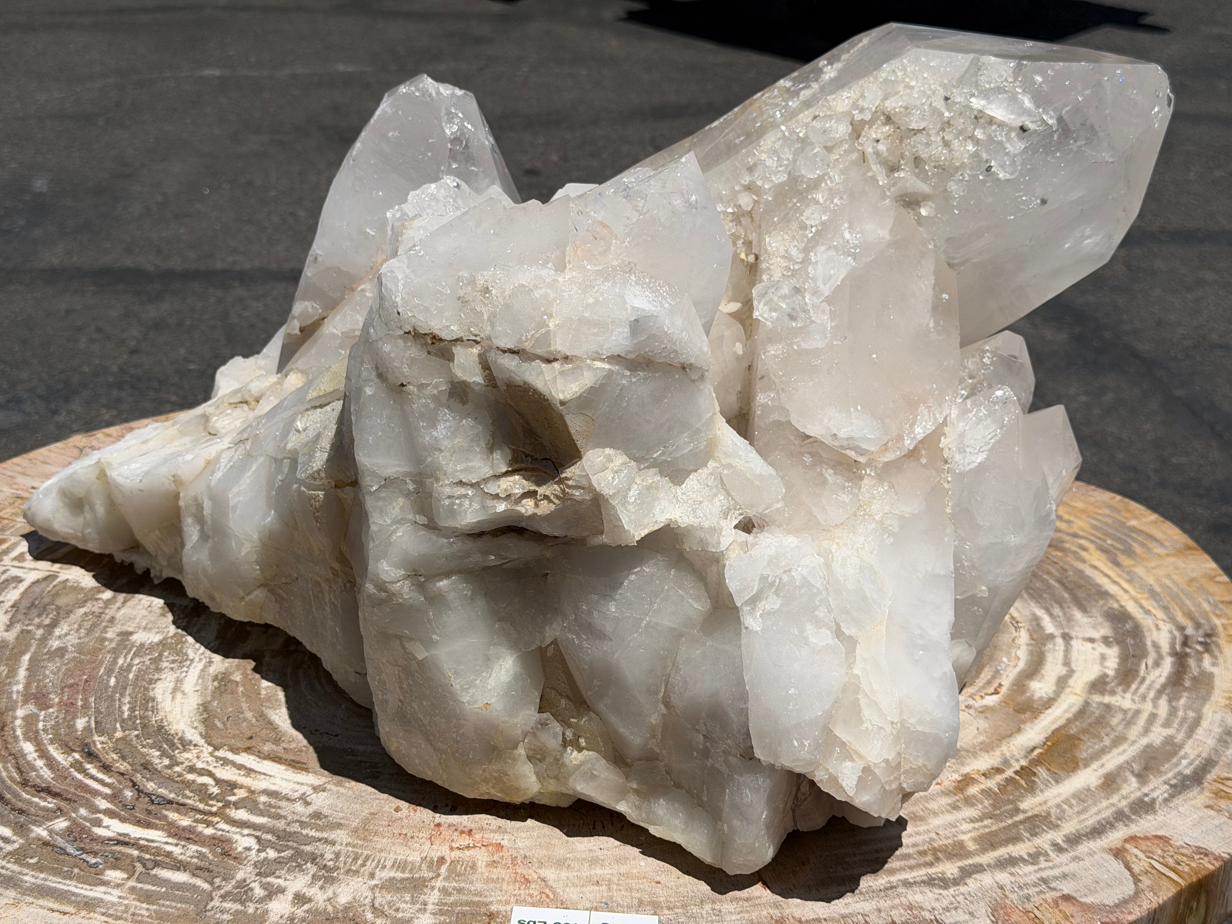 Natural Brazilian Clear Quartz Cluster Specimen - 24" / 149 lbs
