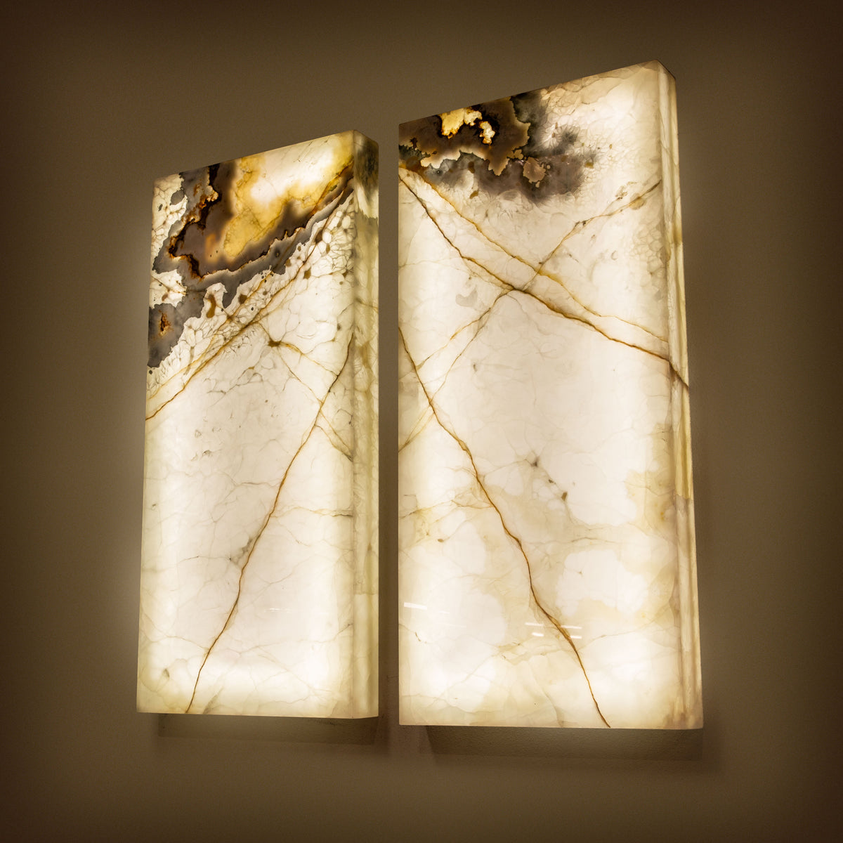 Nacar Onyx Light Wall Panel Set - 50" x 23"