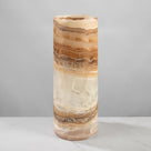Crystal Amber Cylinder Light Tower from Mexico - 12