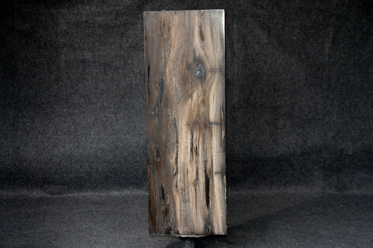39" Natural Petrified Wood Hollow Square Pedestal from Indonesia