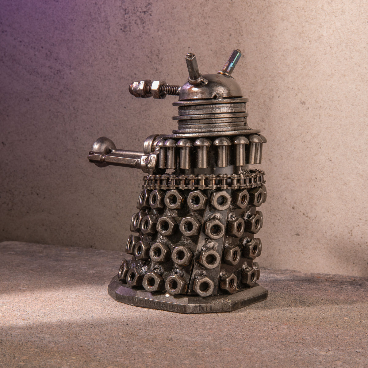 Dalek Inspired Recycled Metal Sculpture