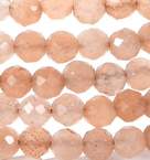 3mm Peach Moonstone Faceted 31