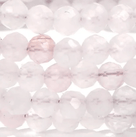 3mm Rose Quartz Faceted 31