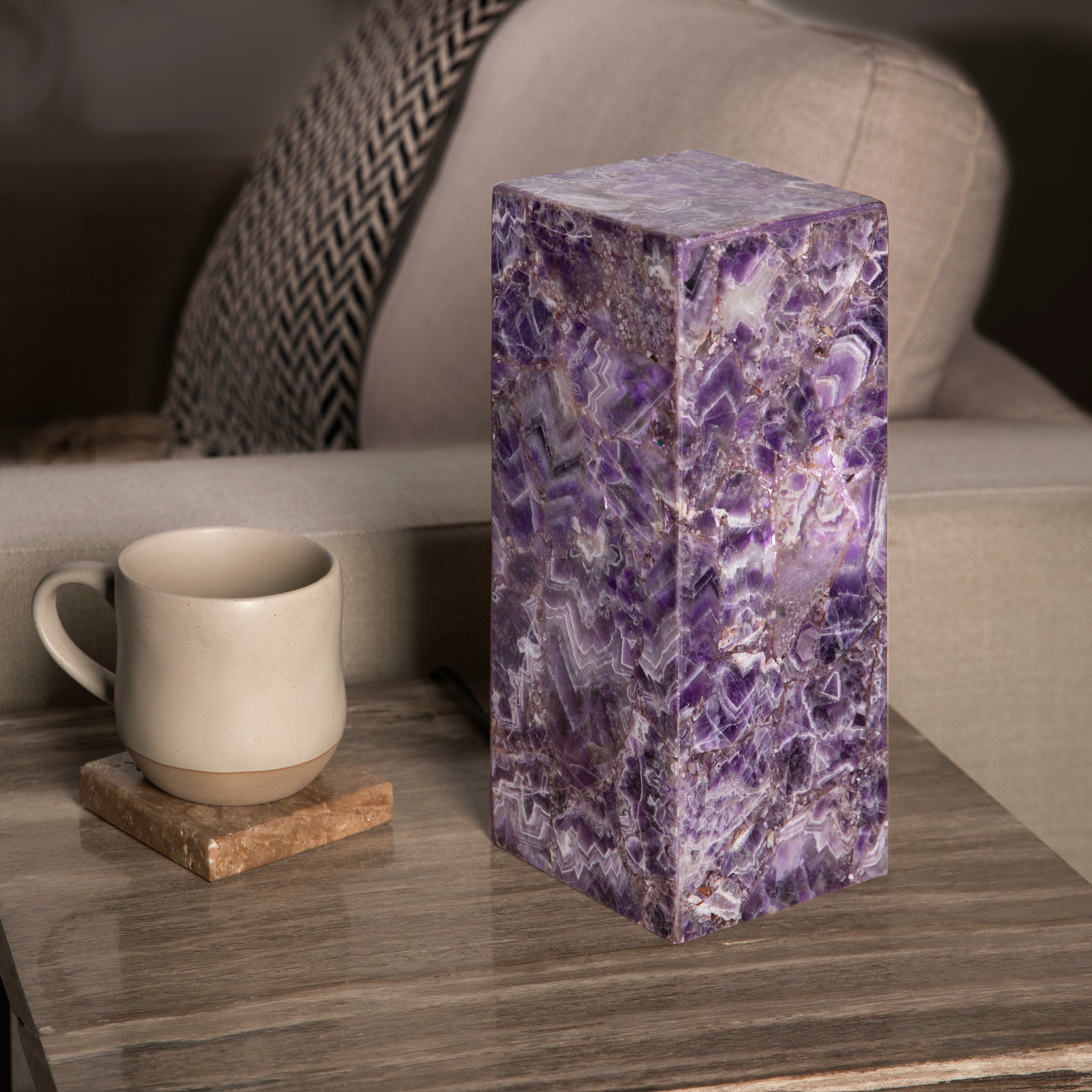 Amethyst Light Tower - 12 in
