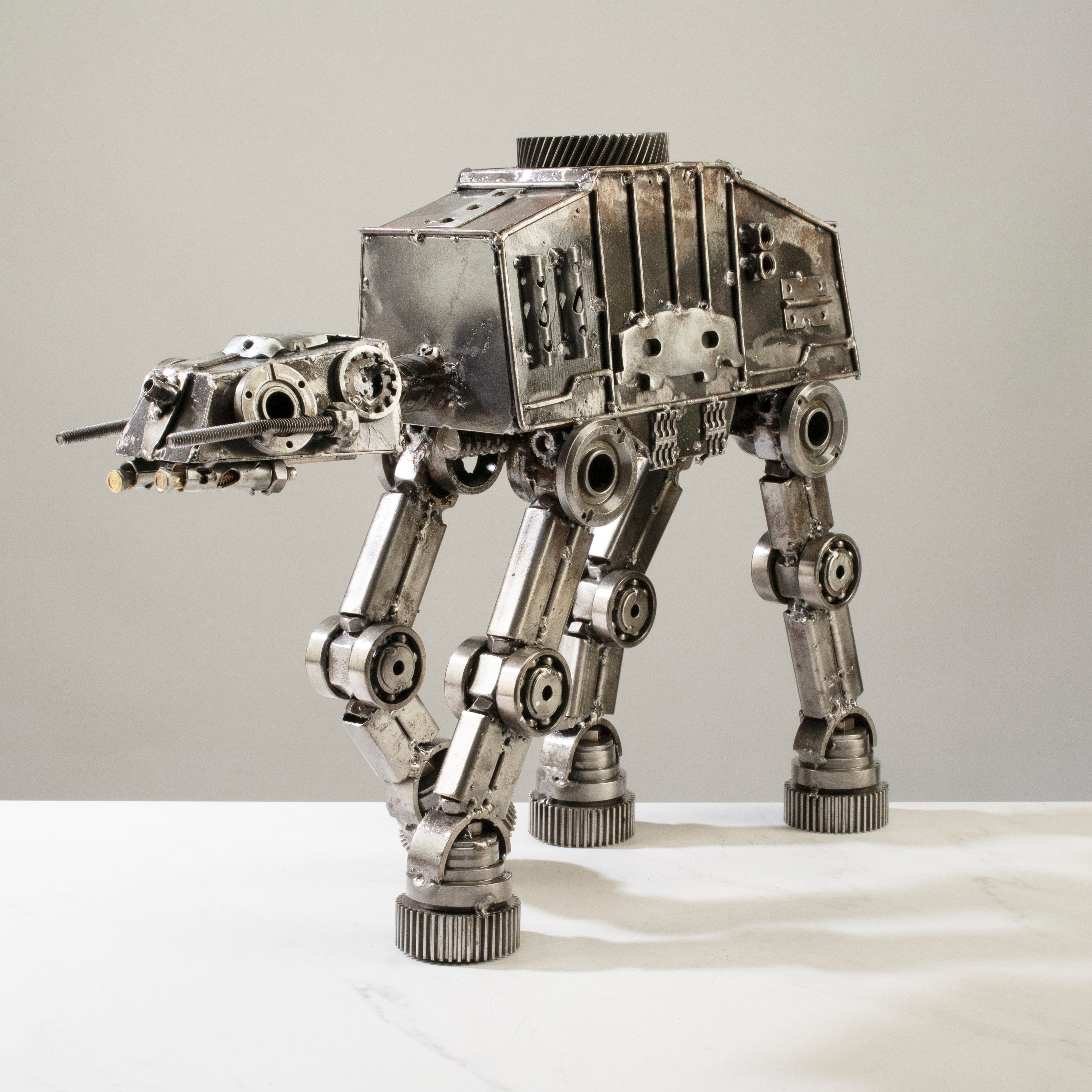 Alexander Kalifano Recycled Metal Art AT-AT Star Wars Inspired Recycled Metal Sculpture RMS-2000ATAT-N
