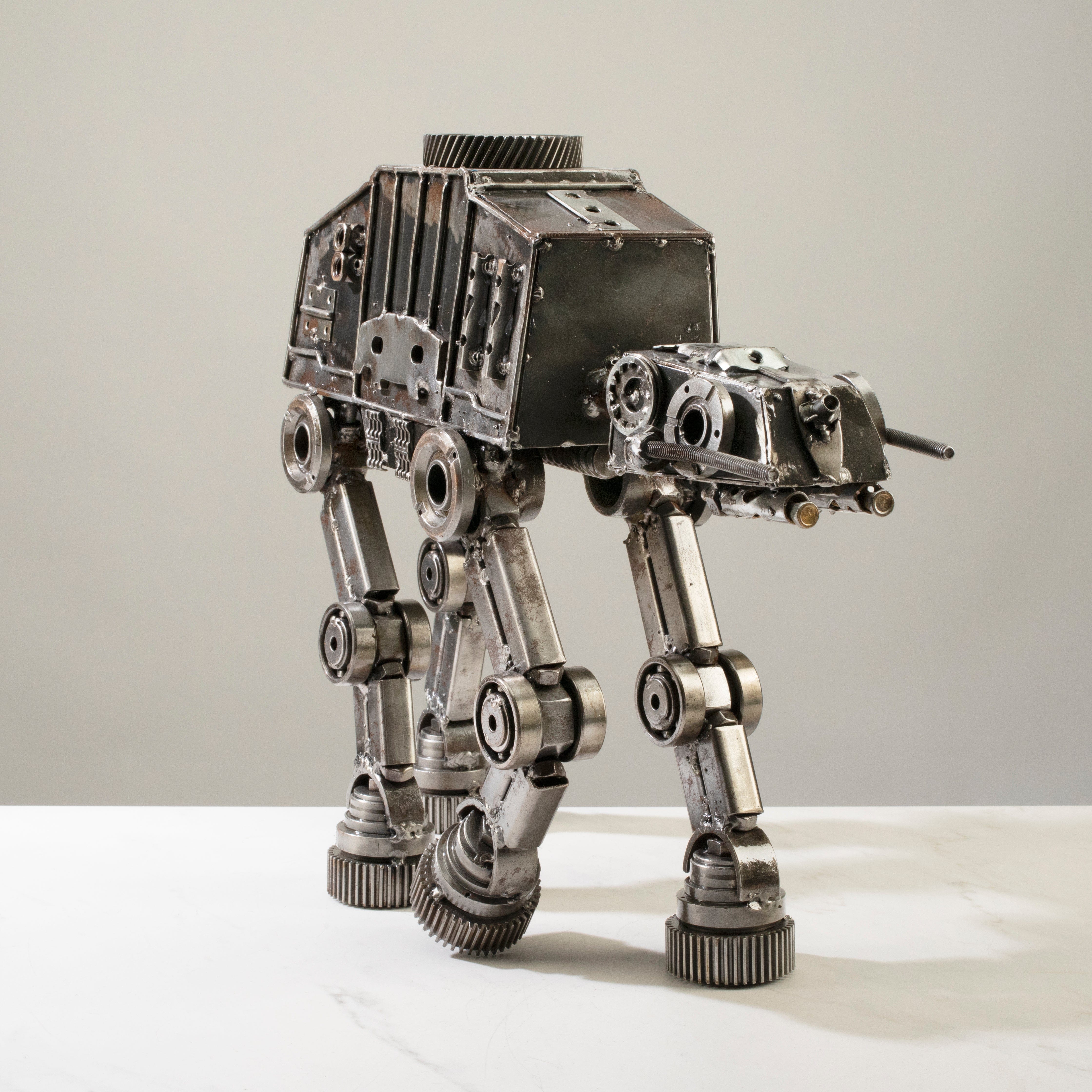 Alexander Kalifano Recycled Metal Art AT-AT Star Wars Inspired Recycled Metal Sculpture RMS-2000ATAT-N