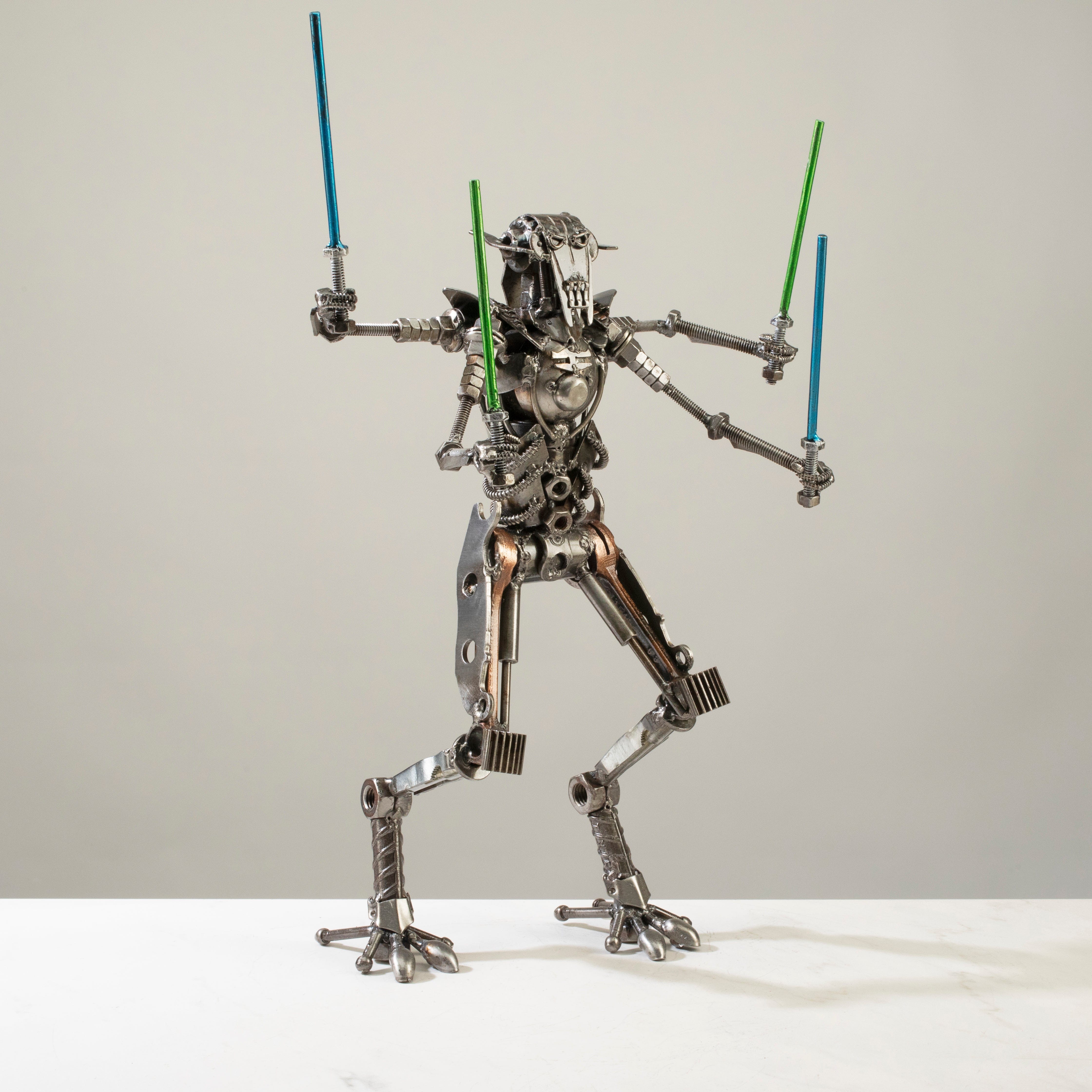 Alexander Kalifano Recycled Metal Art General Grievous Star Wars Inspired Recycled Metal Sculpture RMS-1500GG-N