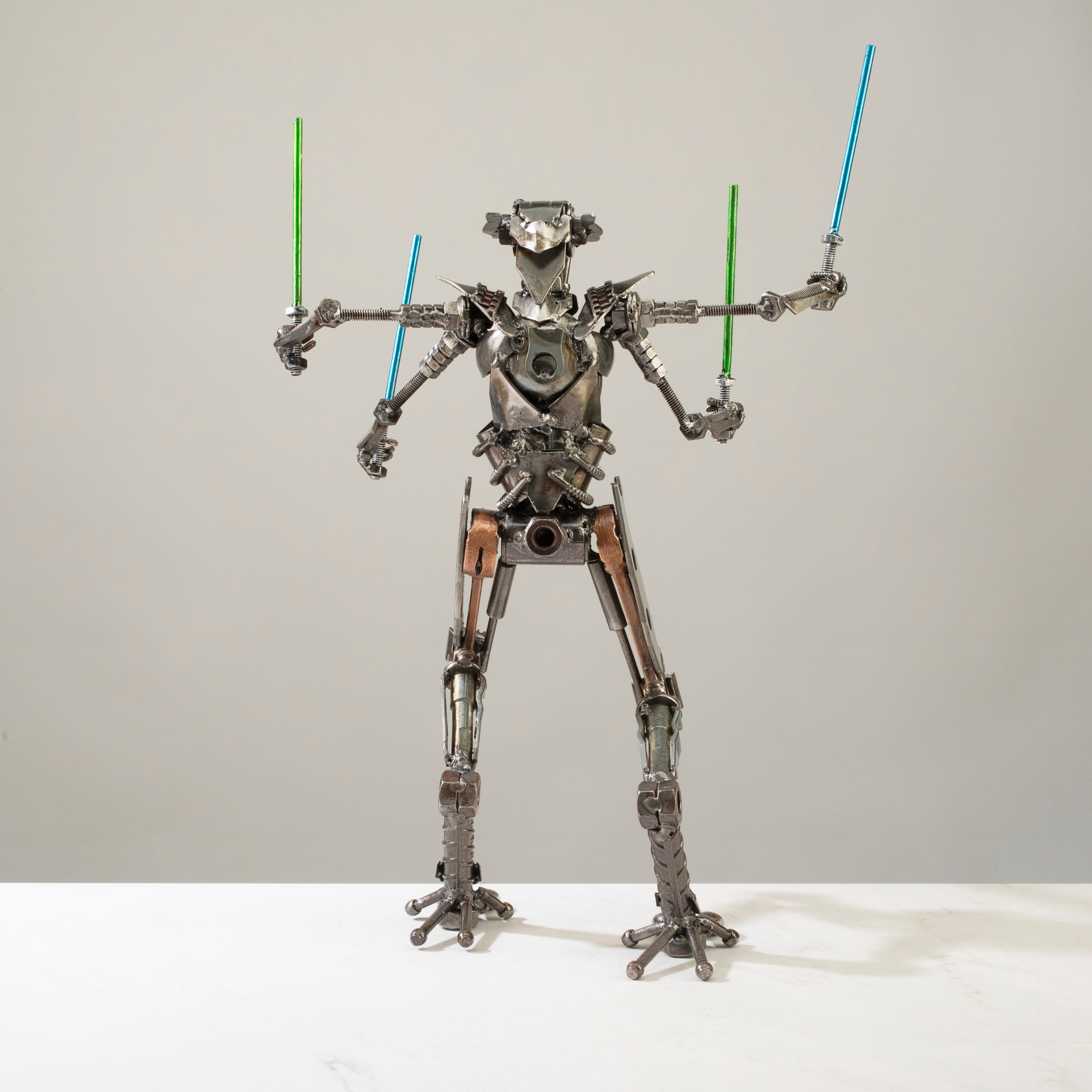 Alexander Kalifano Recycled Metal Art General Grievous Star Wars Inspired Recycled Metal Sculpture RMS-1500GG-N