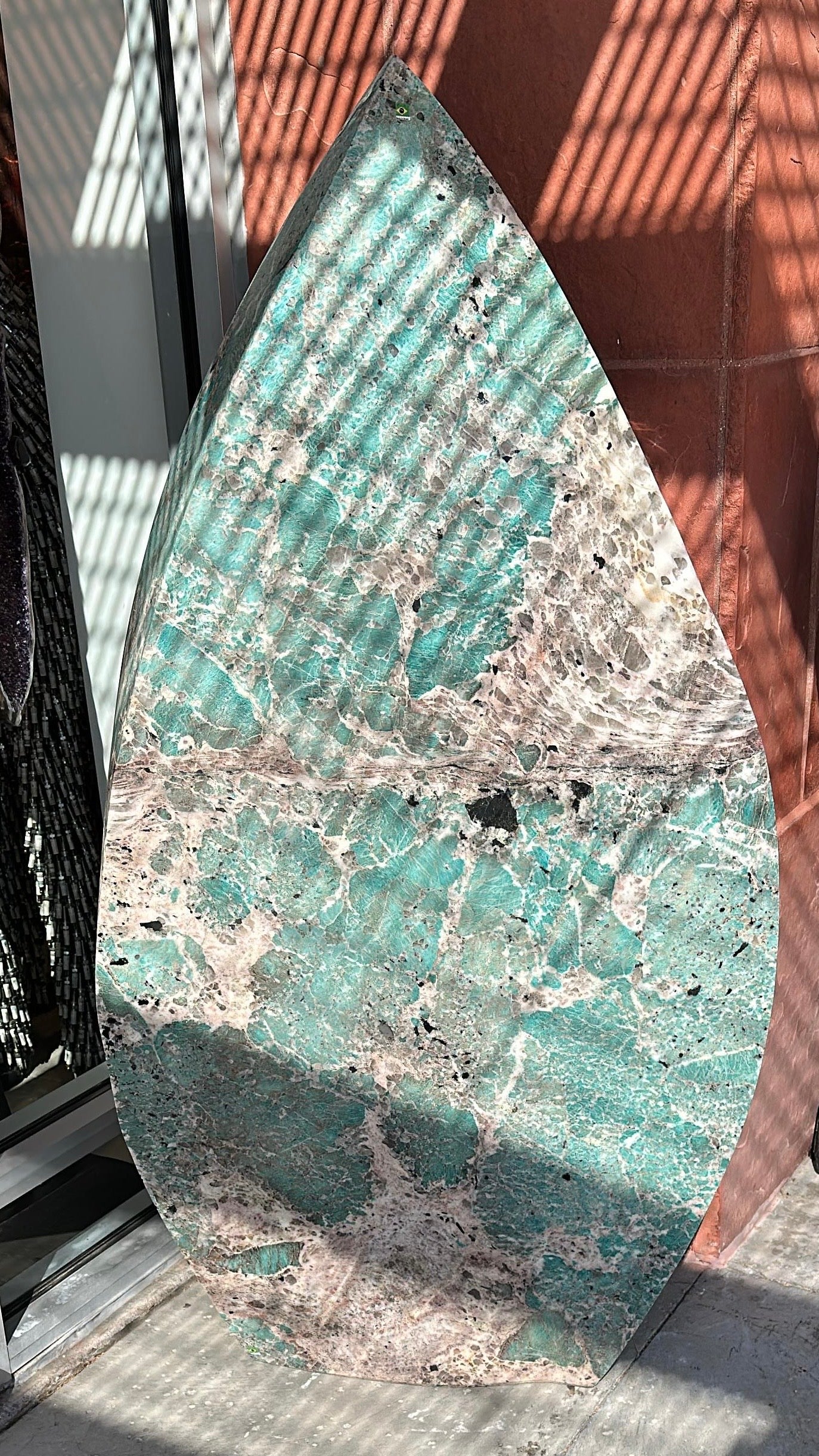 Amazonite Flame From Brazil - 60" / 1,142lbs