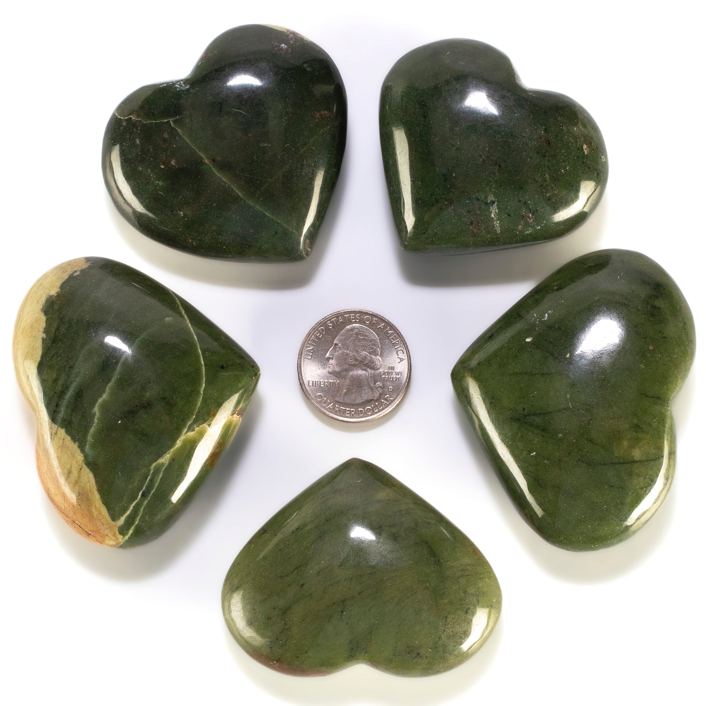 KALIFANO Afghan Jade Afghan Jade Gemstone Heart Carving GH140-AJ