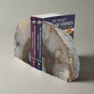 Large Agate Geode Bookend Set