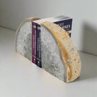Large Quartz Agate Geode Bookend Set