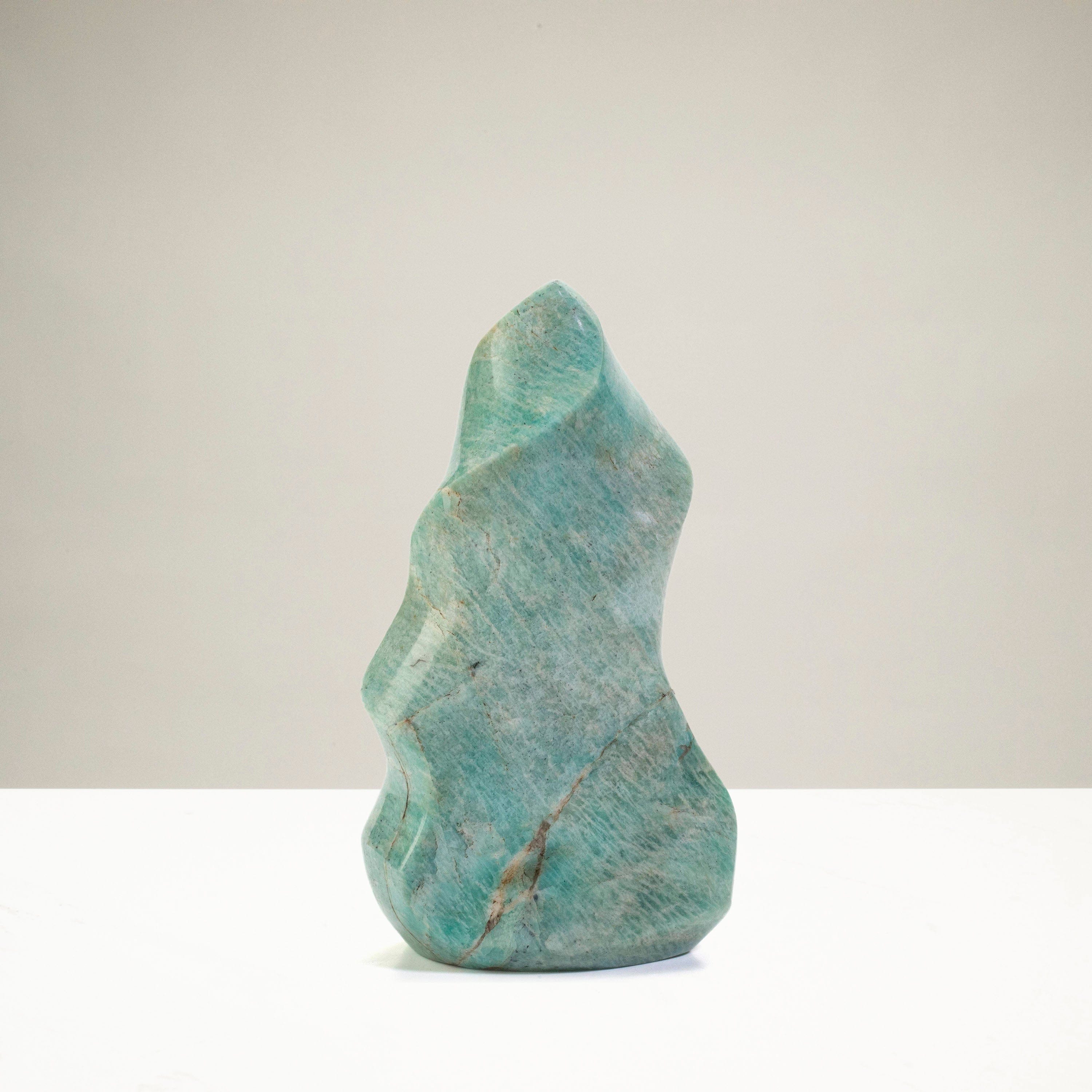 Kalifano AMAZONITE Amazonite Twist Flame - 6" / 875g CBF600-AZ