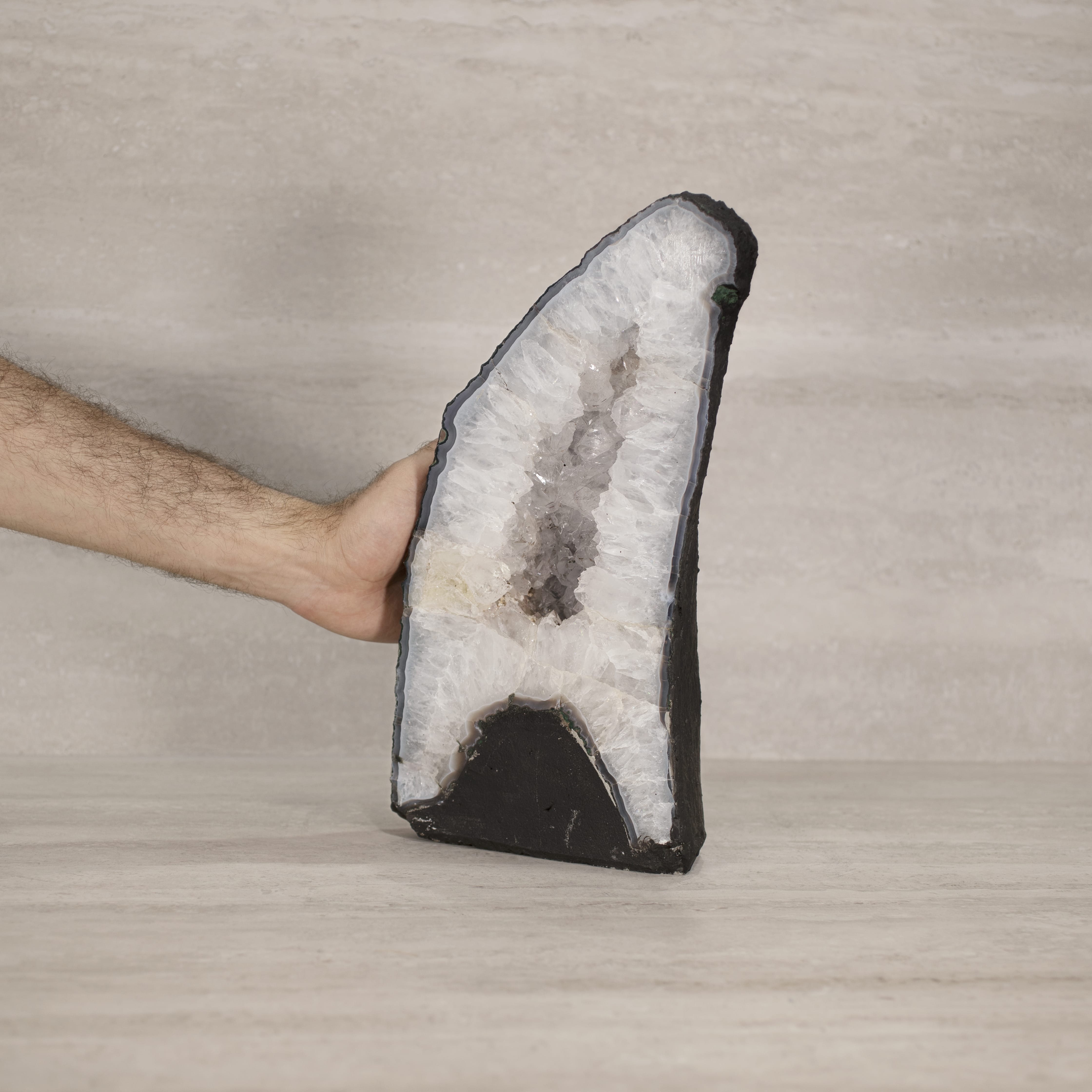 Kalifano Amethyst Amethyst Geode Cathedral from Brazil - 15" / 23 lbs BAG1600.028