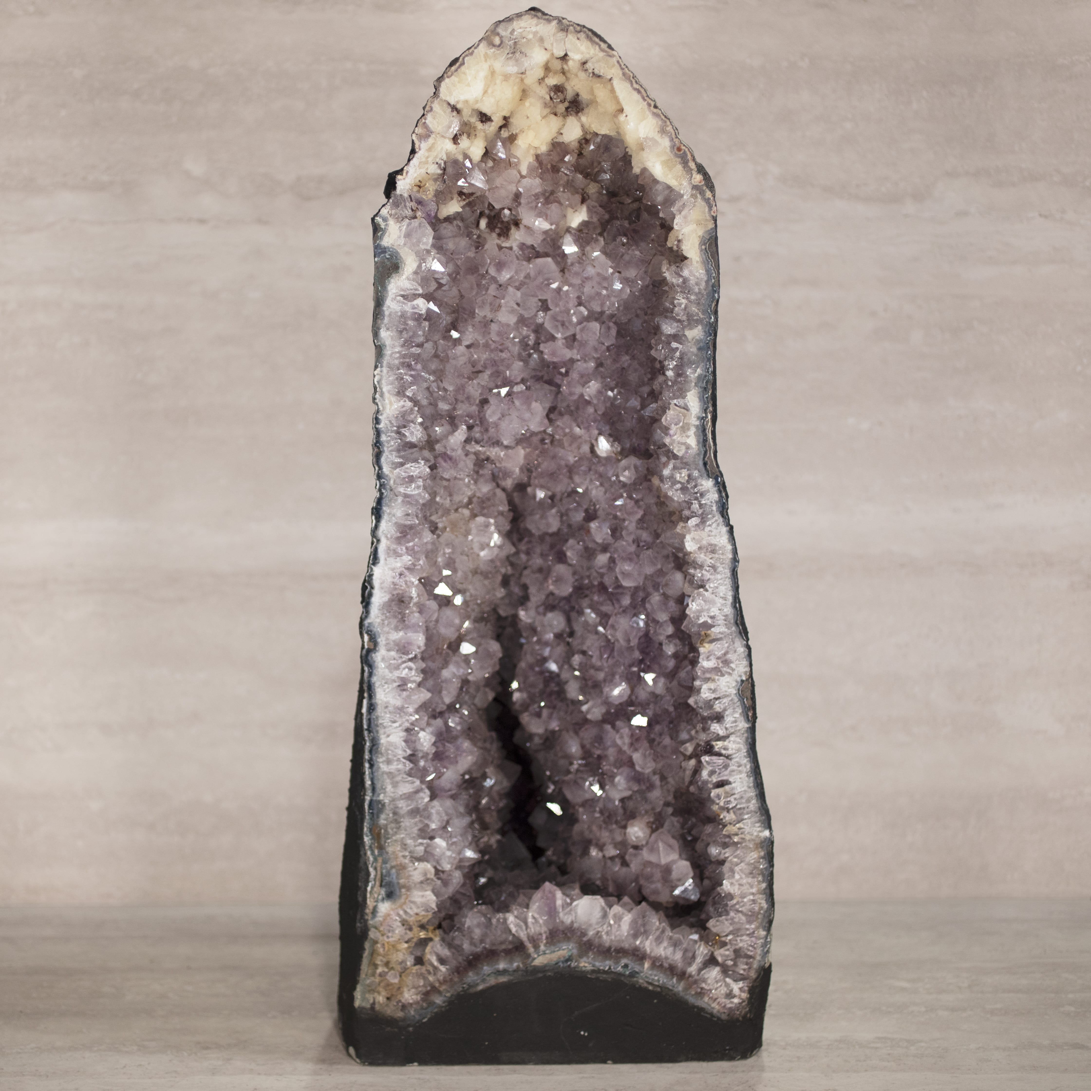 Kalifano Amethyst Amethyst Geode Cathedral from Brazil - 19" / 41 lbs BAG7300.001