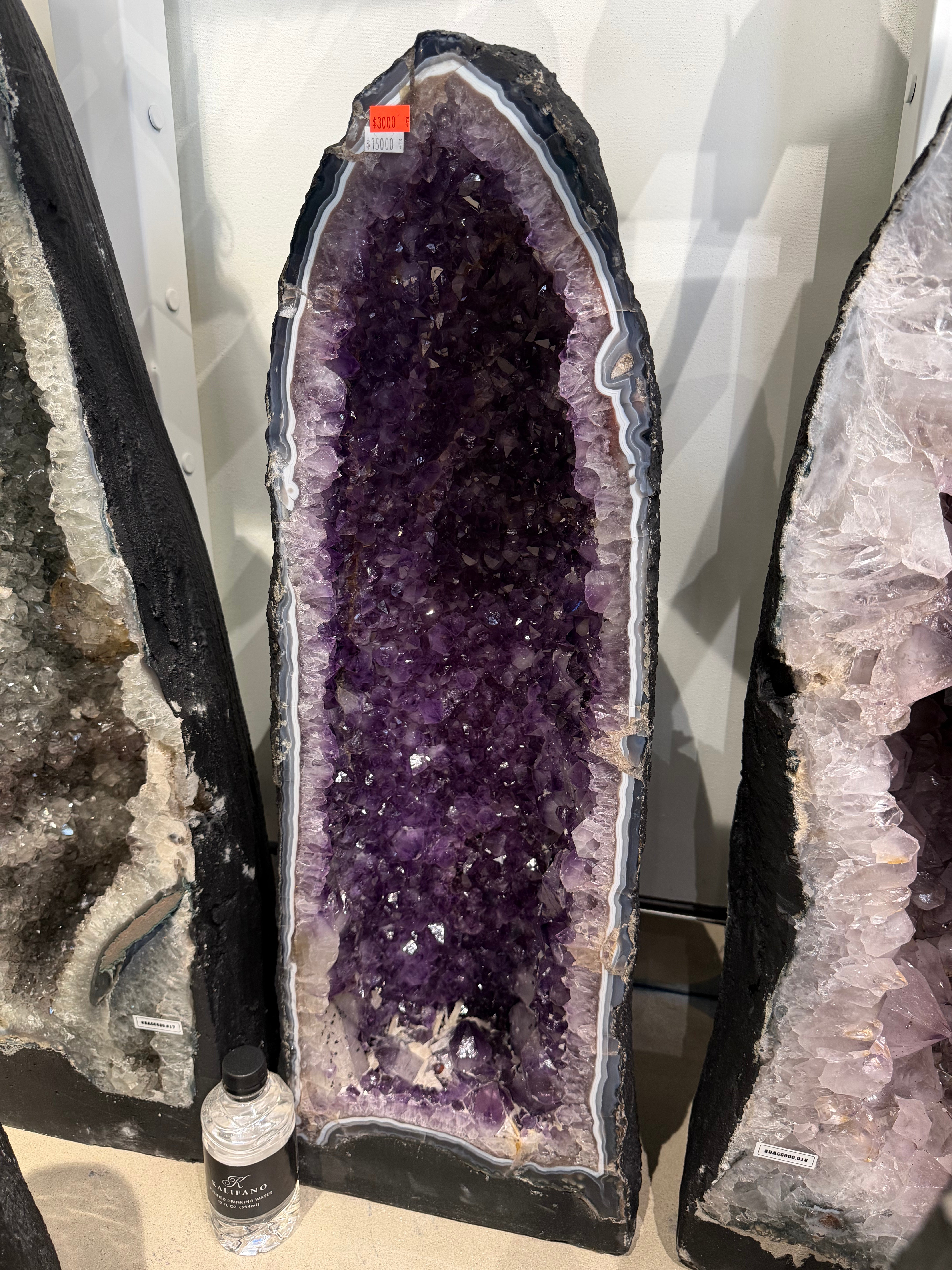 Kalifano Amethyst Amethyst Geode Cathedral from Brazil - 30" / 108 lbs BAG12000.011