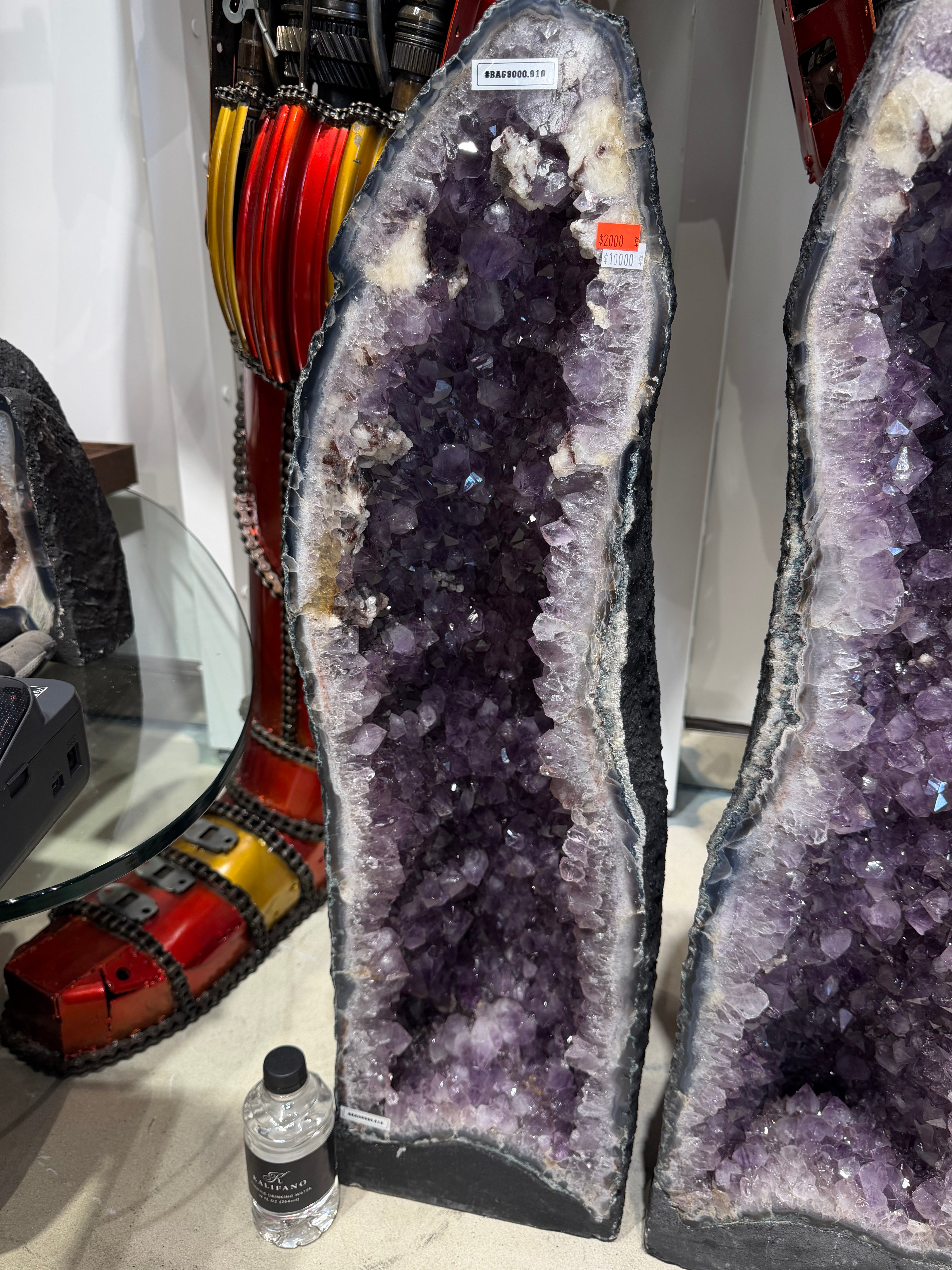 Kalifano Amethyst Amethyst Geode Cathedral from Brazil - 31" / 81 lbs BAG8000.010