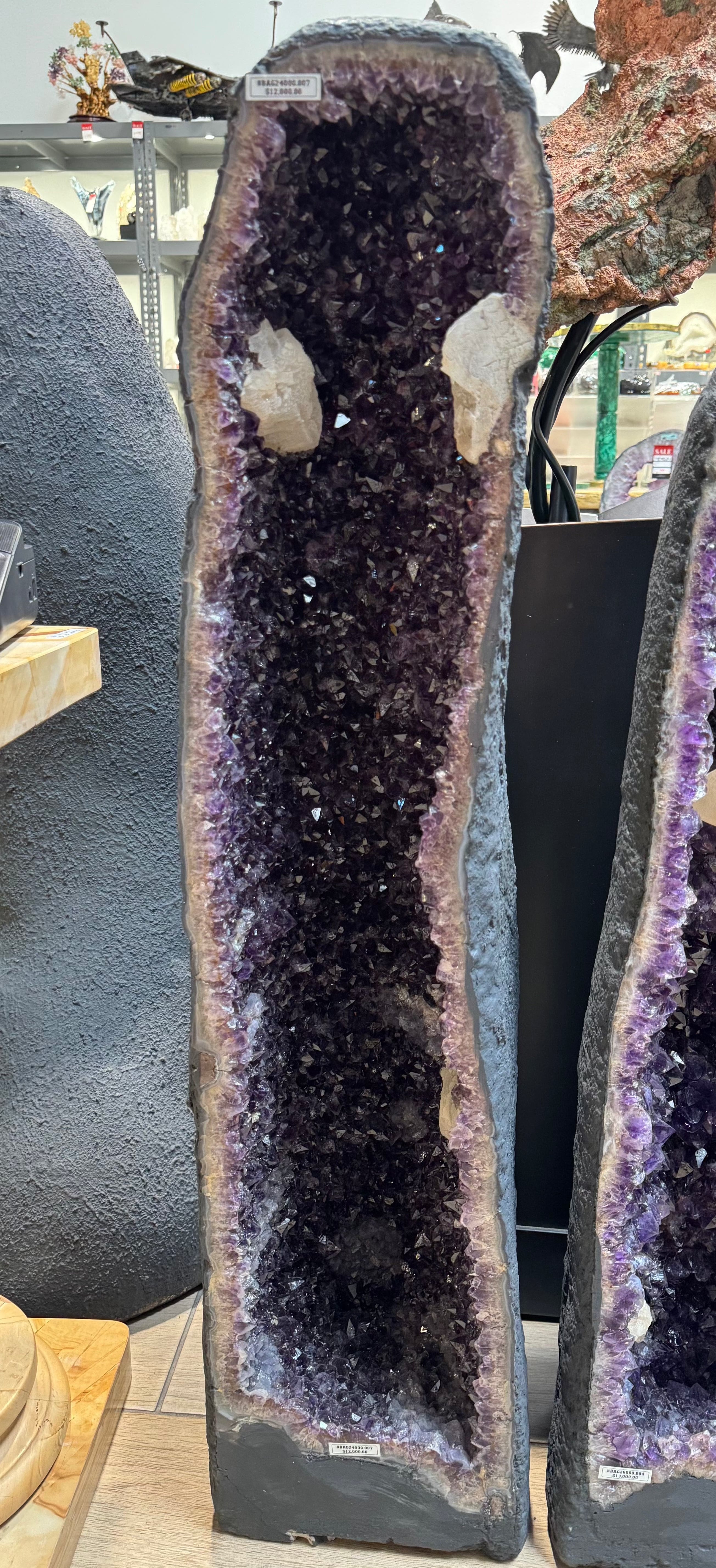 Kalifano Amethyst Amethyst Geode Cathedral from Brazil - 42" / 123 lbs BAG24000.007