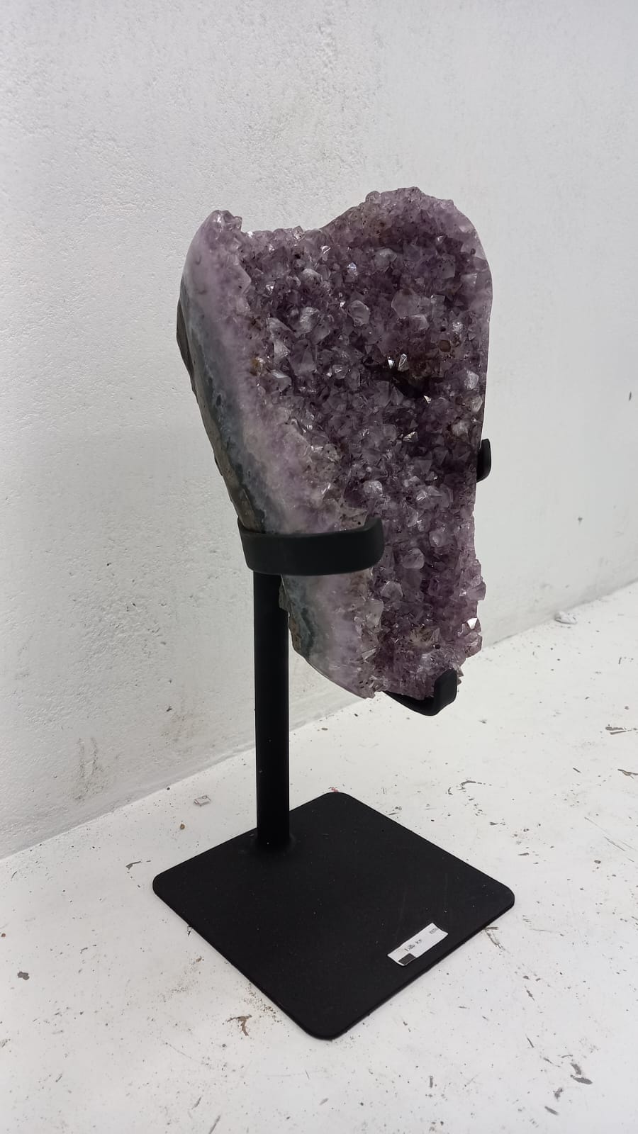 Kalifano Amethyst Amethyst Geode from Brazil on Custom Stand- 16" / 15 lbs BAG2200.007