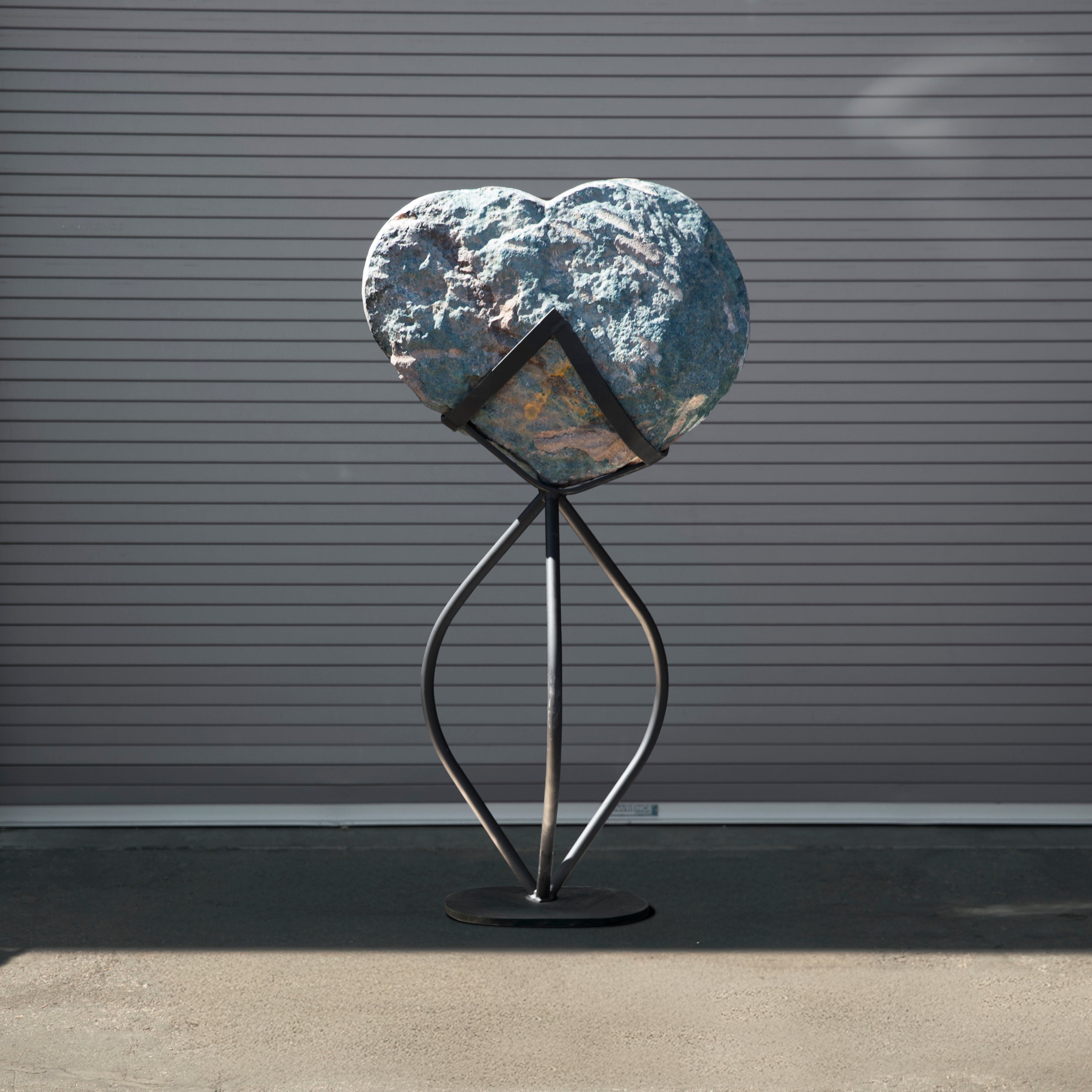 Kalifano Amethyst Amethyst Geode Heart from Brazil - 59" / 355 lbs BAG130000.001