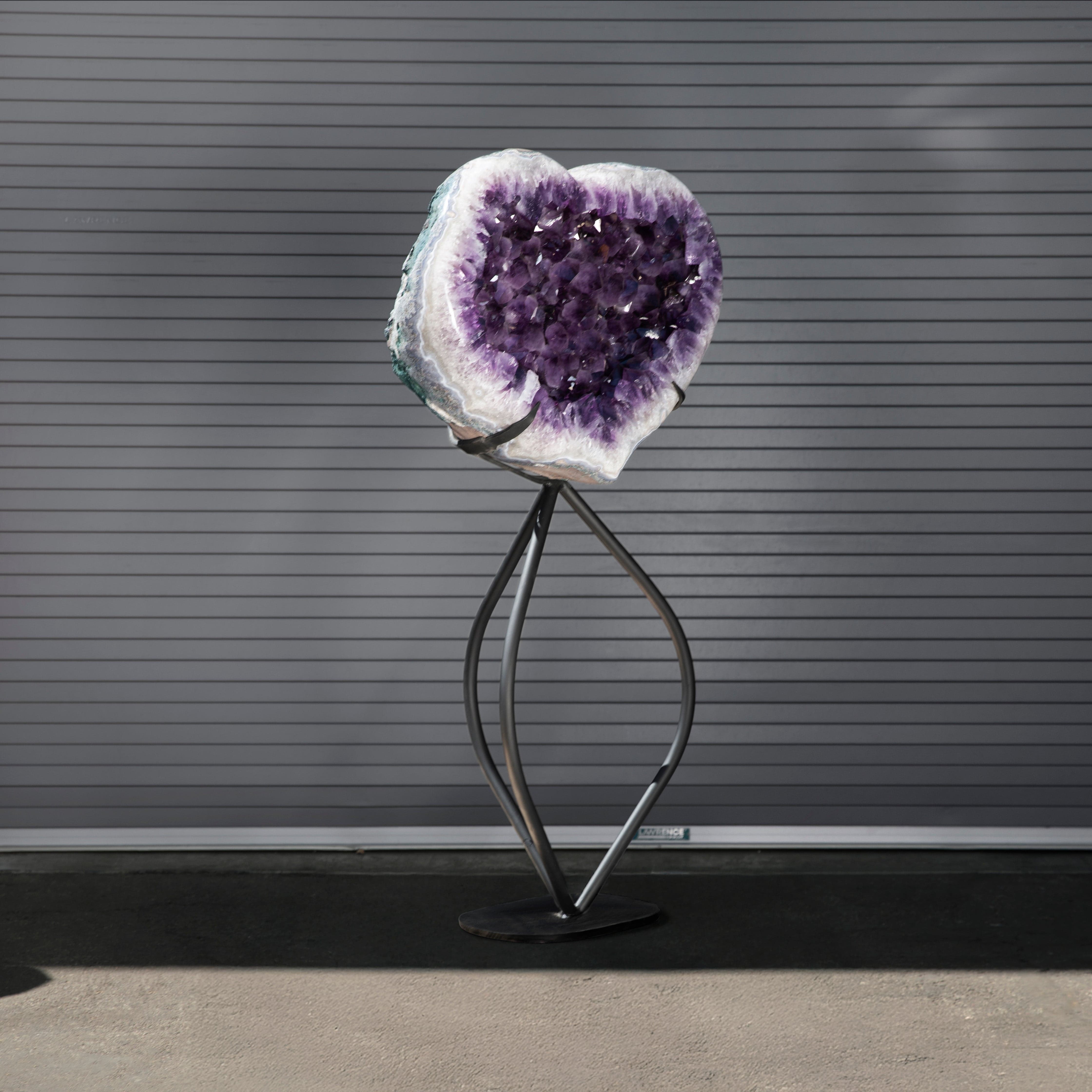 Kalifano Amethyst Amethyst Geode Heart from Brazil - 59" / 355 lbs BAG130000.001