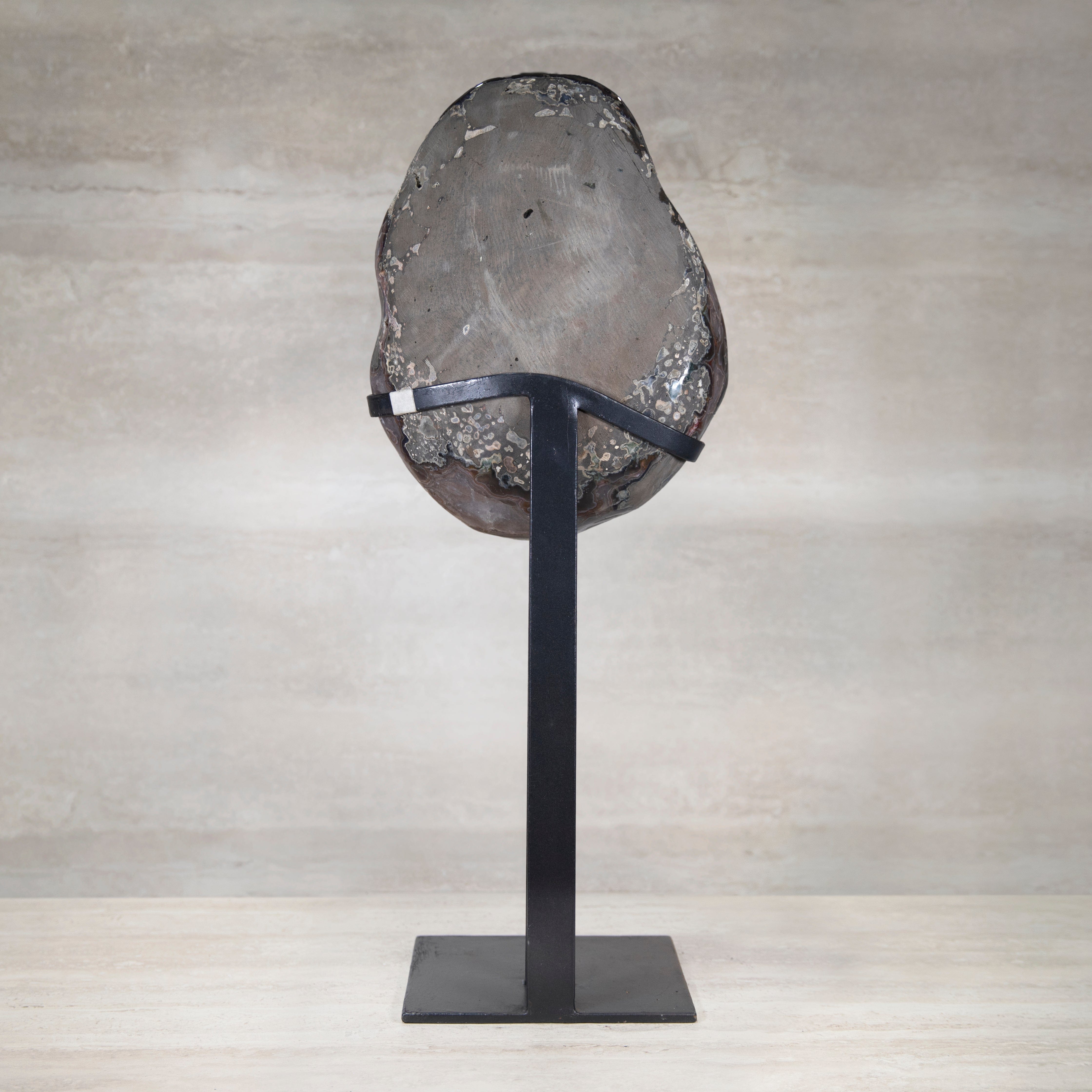 Kalifano Amethyst Amethyst Geode on Custom Stand from Brazil - 31 in / 46 lbs UAG16000.011