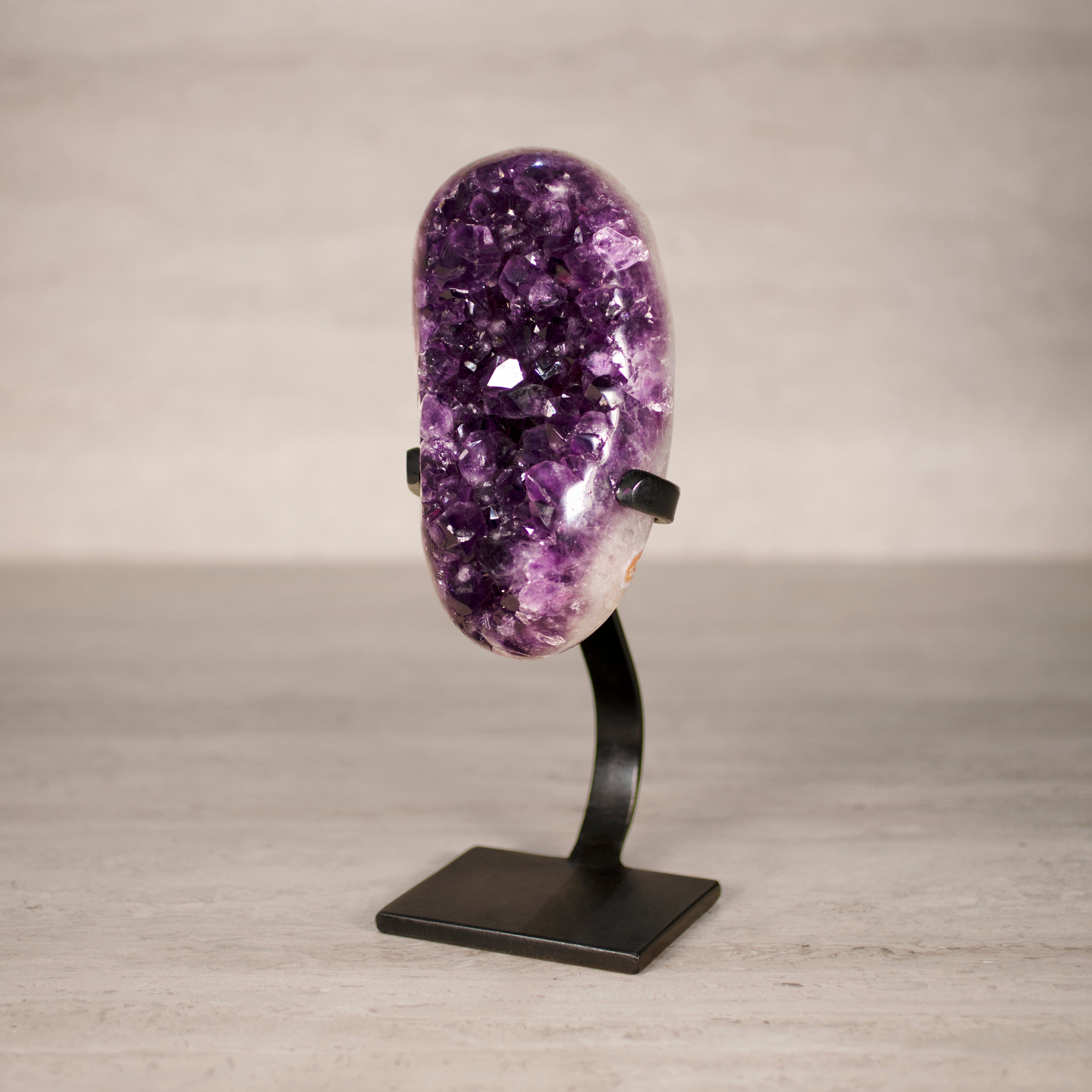 Kalifano Amethyst Amethyst Geode on Custom Stand from Uruguay - 10 in / 4.5 lbs UAG2000.025