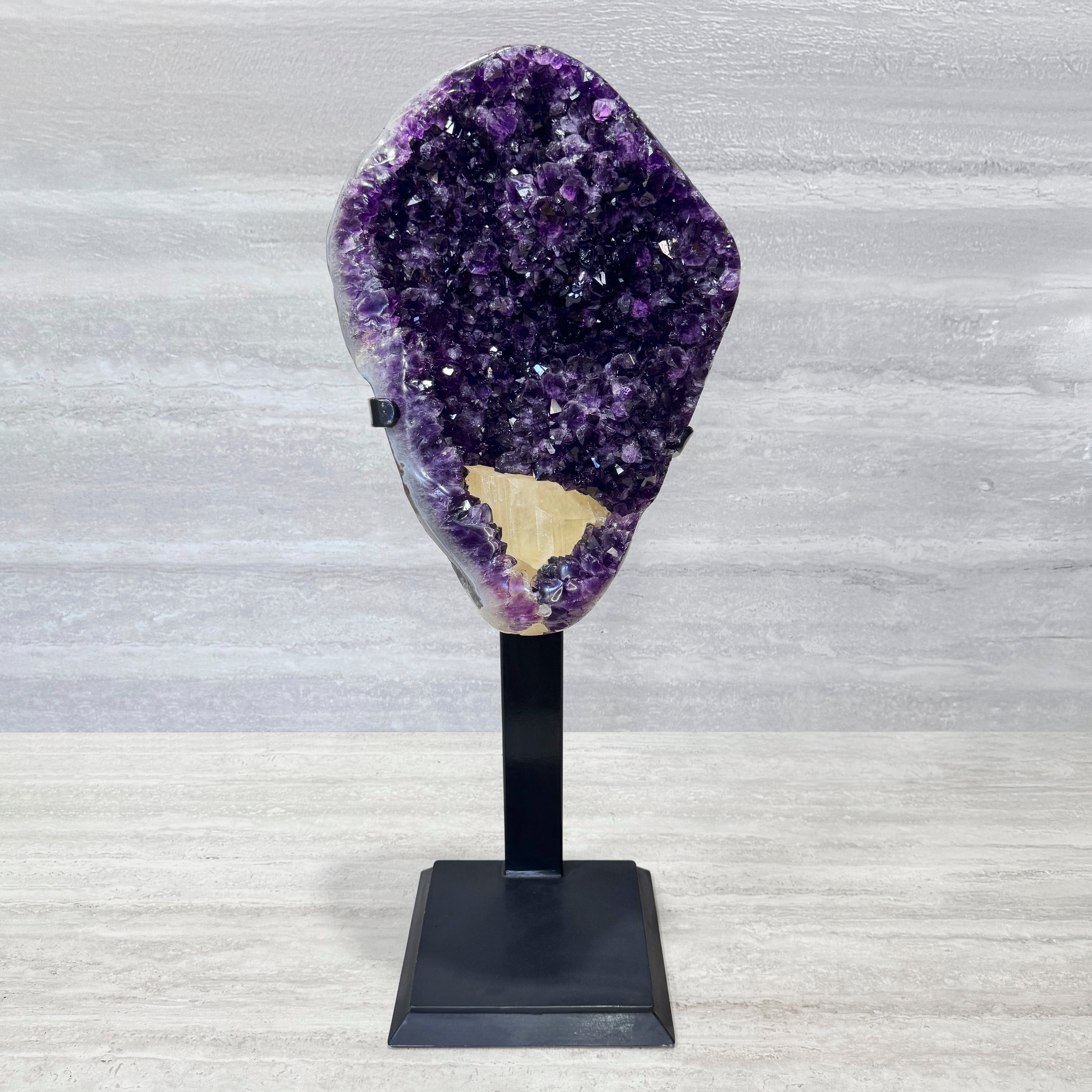 Kalifano Amethyst Amethyst Geode on Custom Stand from Uruguay - 37 in / 64 lbs UAG30000.003