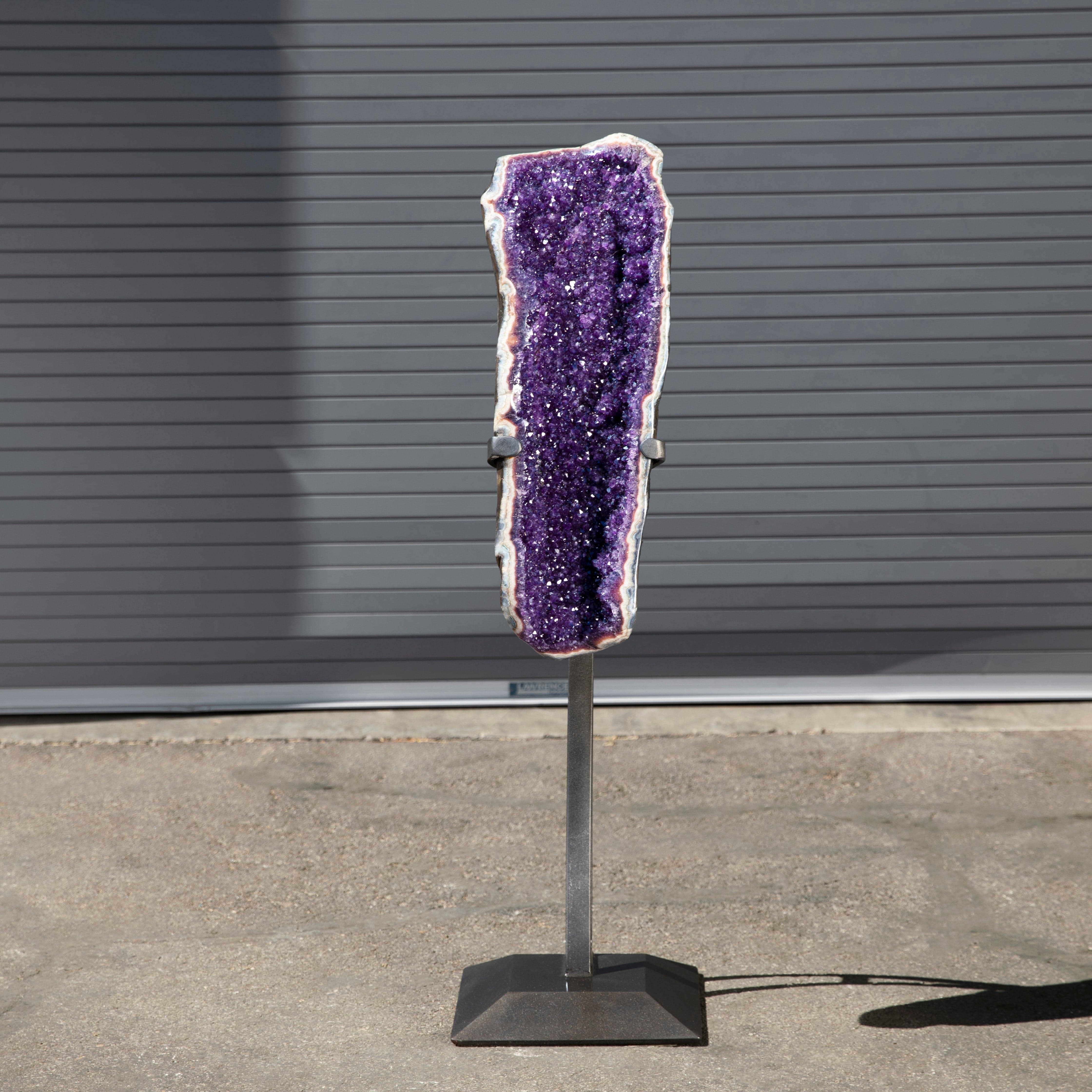 Kalifano Amethyst Amethyst Geode on Custom Stand from Uruguay - 52 in / 121 lbs UAG36000.006
