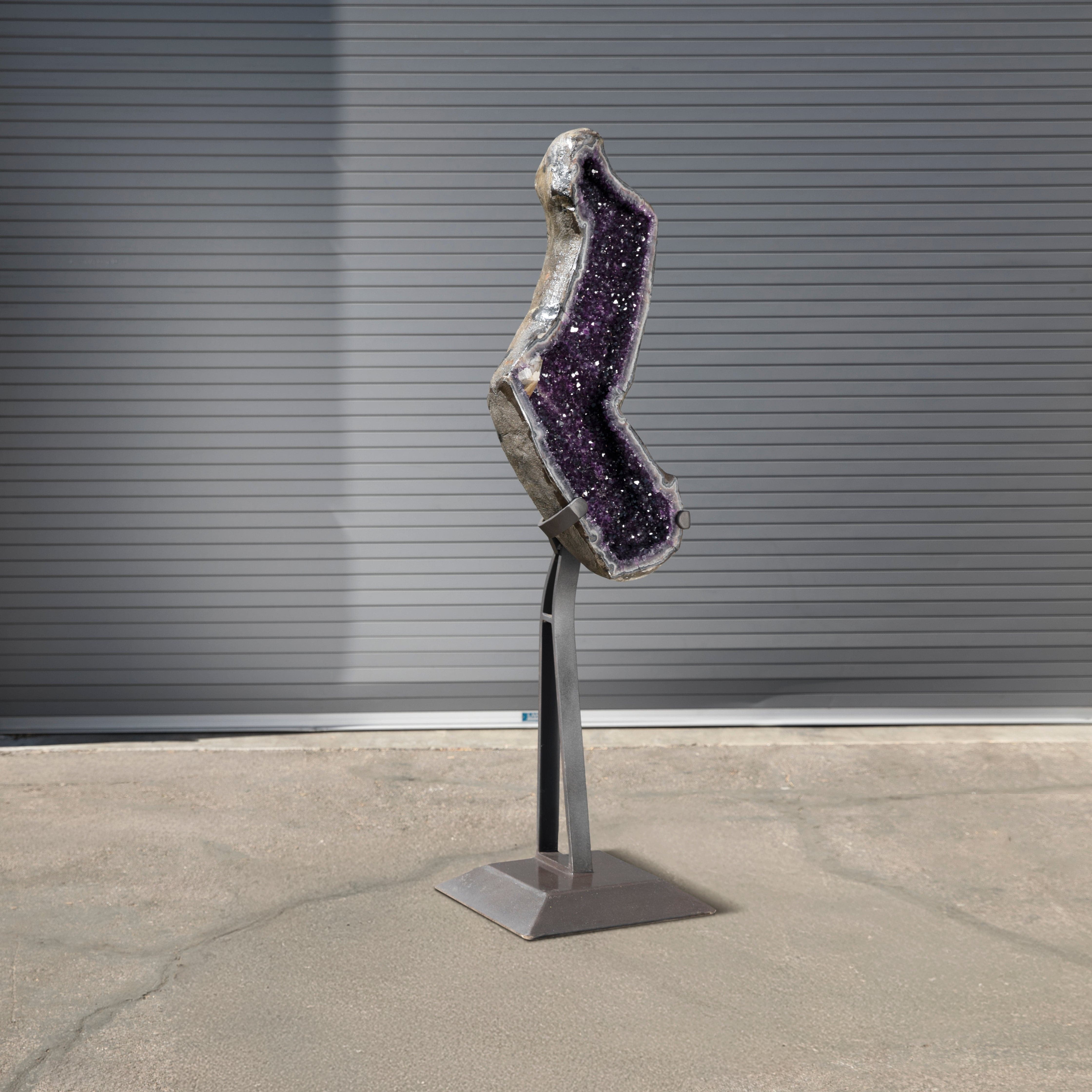Kalifano Amethyst Amethyst Geode on Custom Stand from Uruguay - 66 in / 264 lbs UAG68000.002