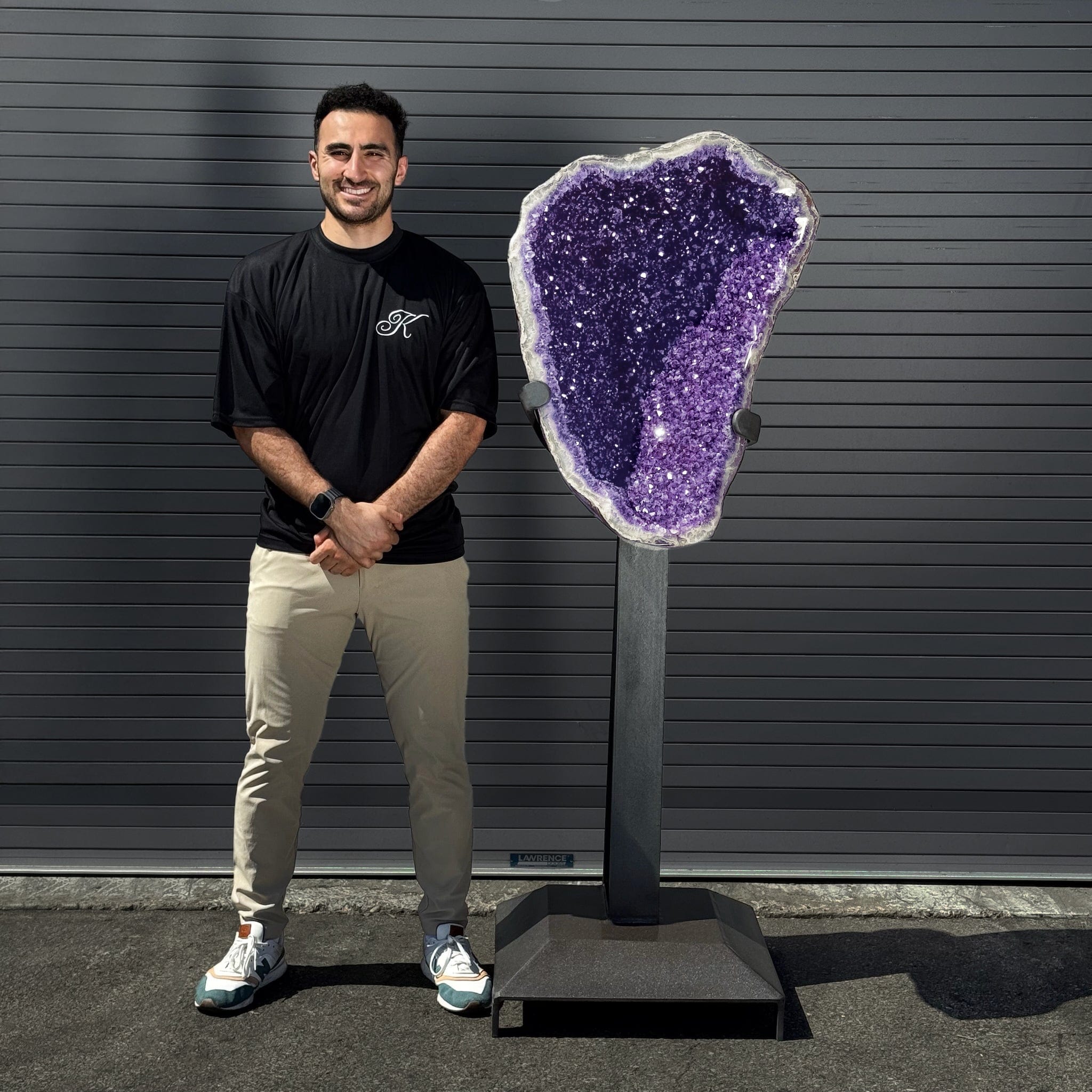 Kalifano Amethyst Amethyst Geode on Custom Stand from Uruguay - 68 in / 463 lbs UAG168000.001