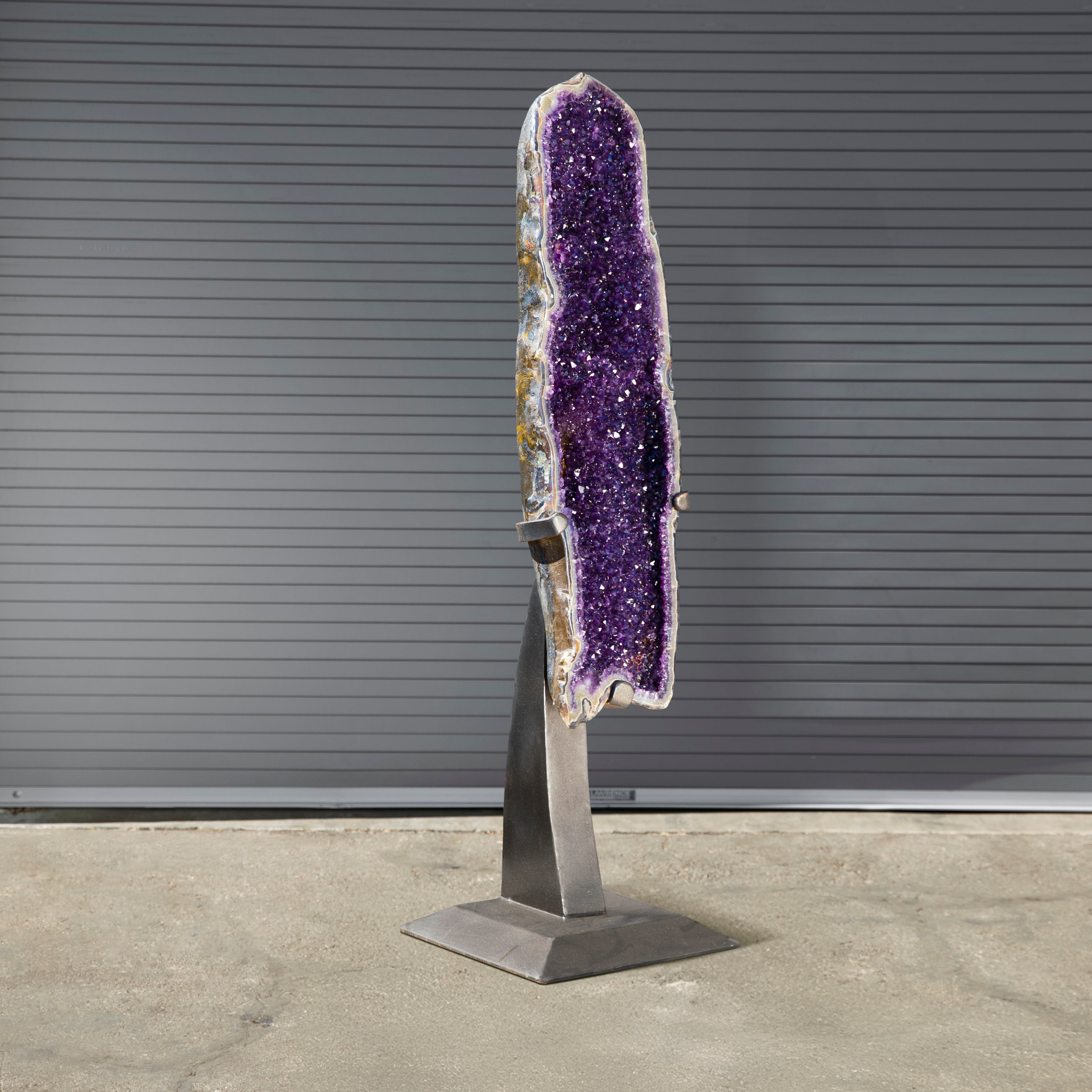 Kalifano Amethyst Amethyst Geode on Custom Stand from Uruguay - 72 in / 363 lbs UAG104000.001