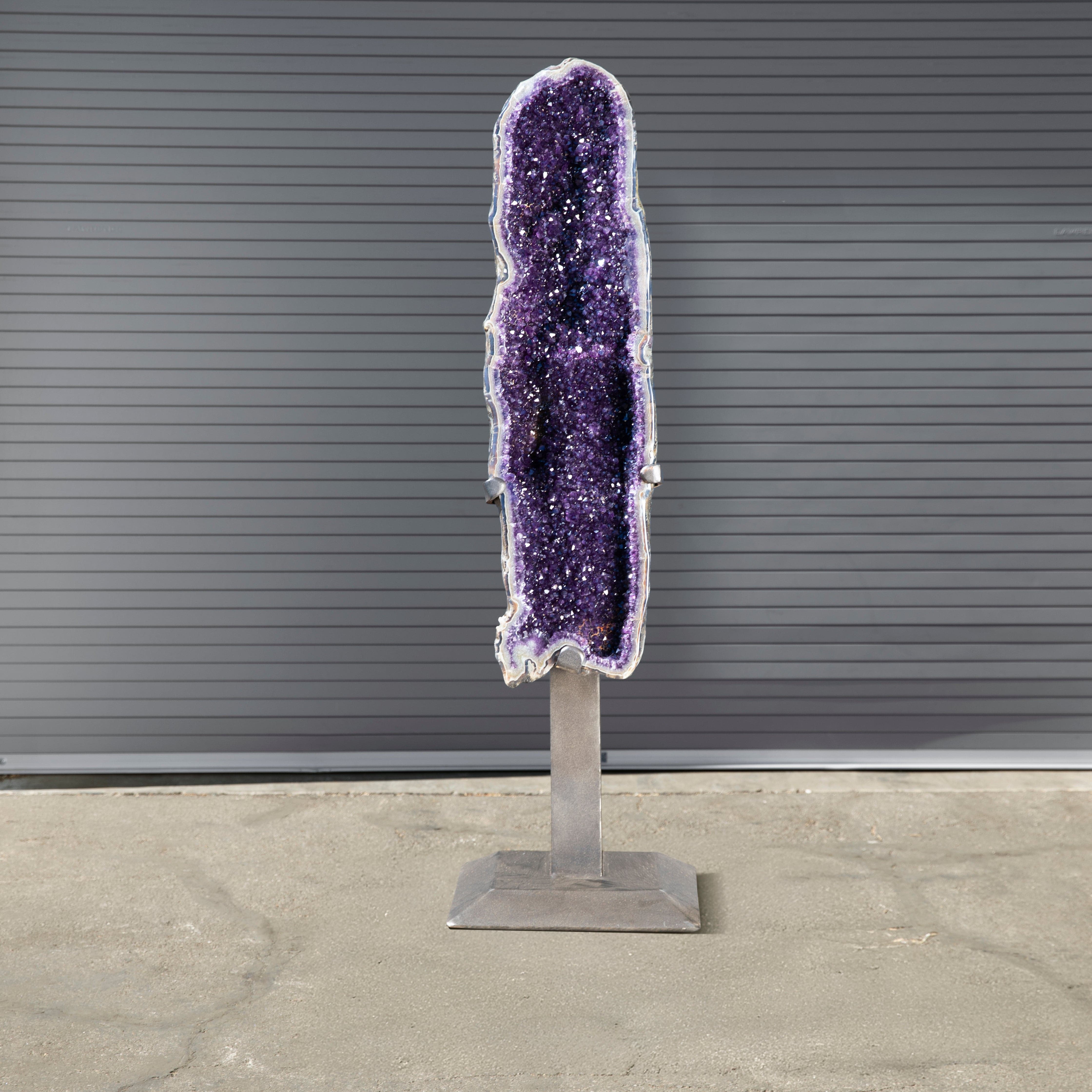Kalifano Amethyst Amethyst Geode on Custom Stand from Uruguay - 72 in / 363 lbs UAG104000.001