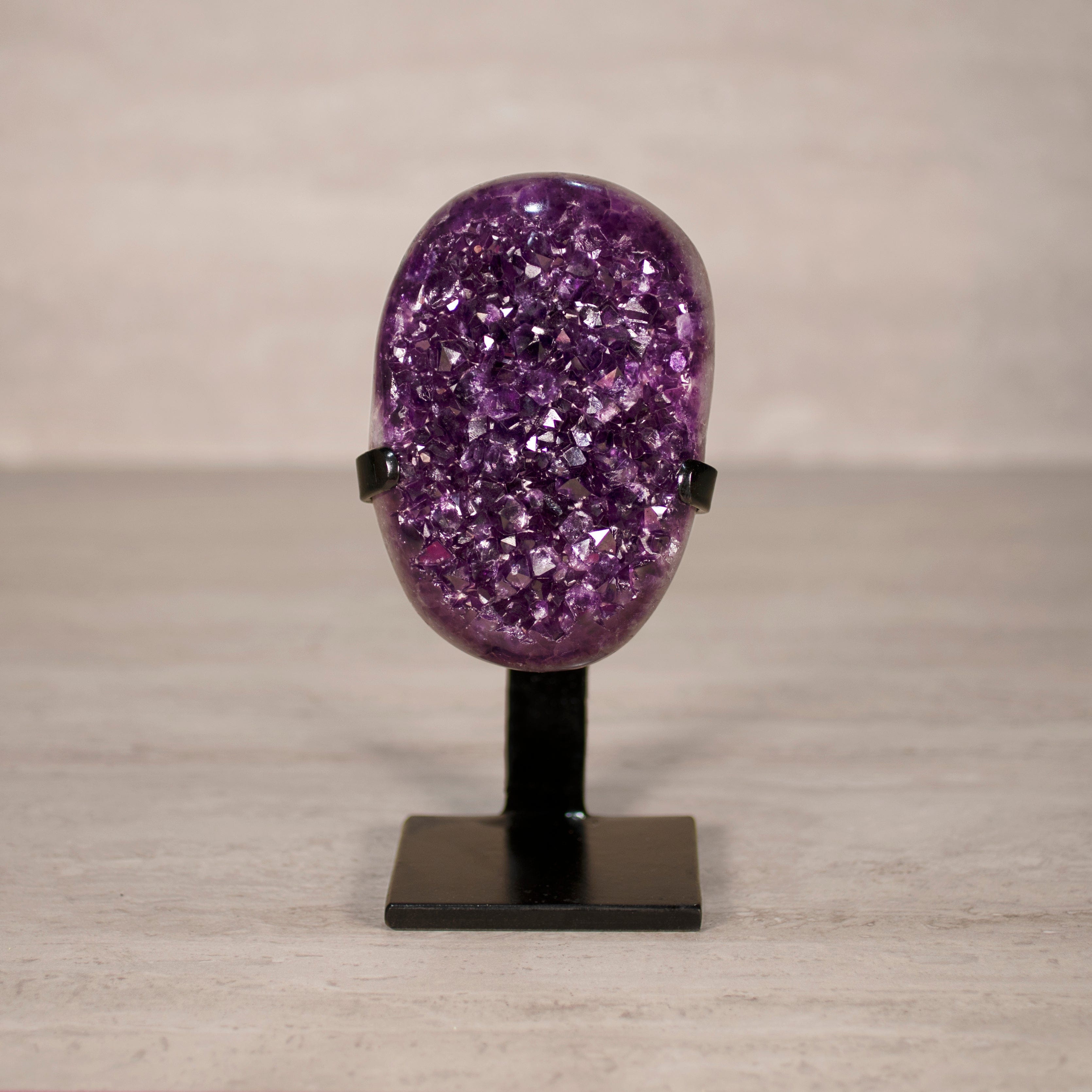 Kalifano Amethyst Amethyst Geode on Custom Stand from Uruguay - 8 in / 3.5 lbs UAG1700.027