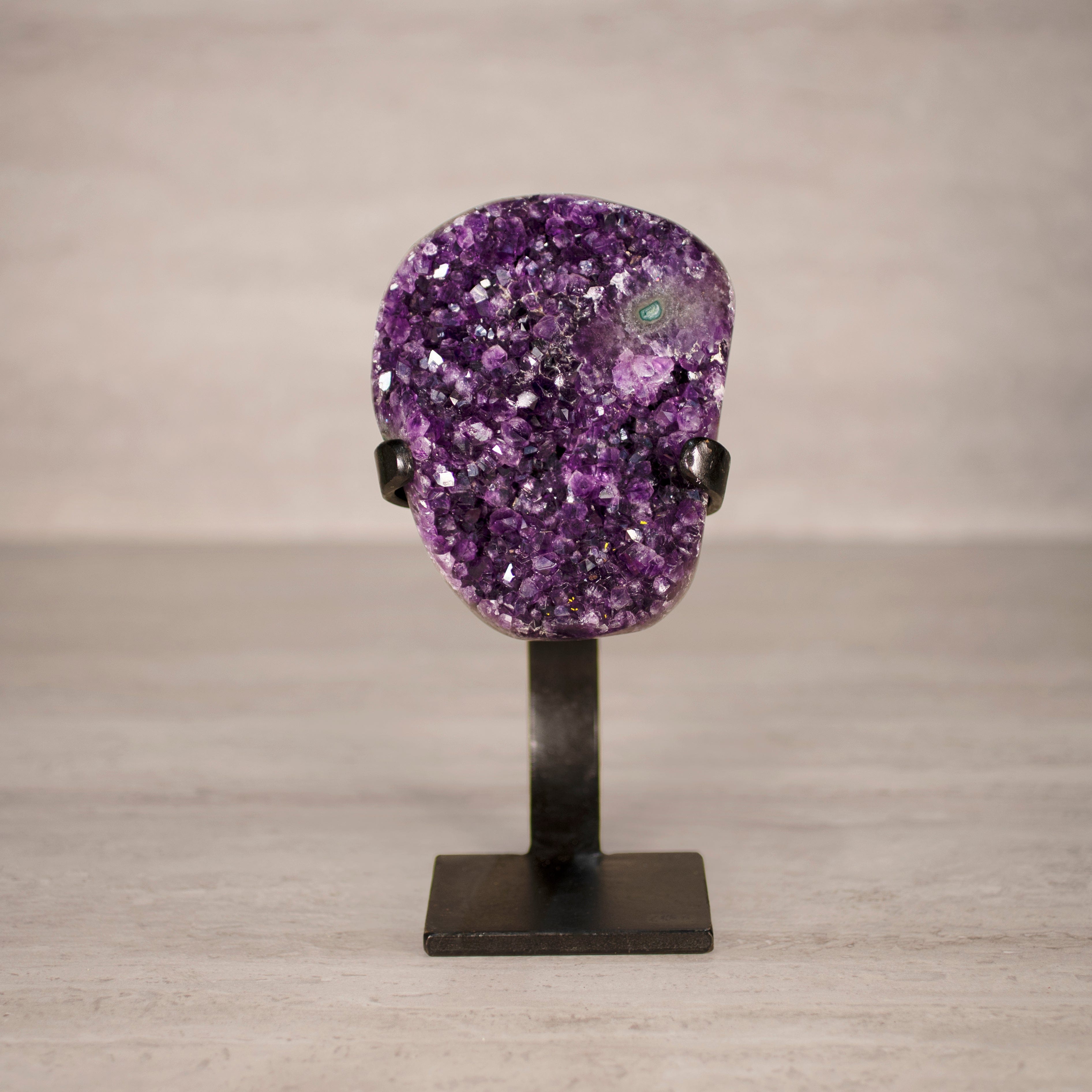 Kalifano Amethyst Amethyst Geode on Custom Stand from Uruguay - 9 in / 4.5 lbs UAG2100.019