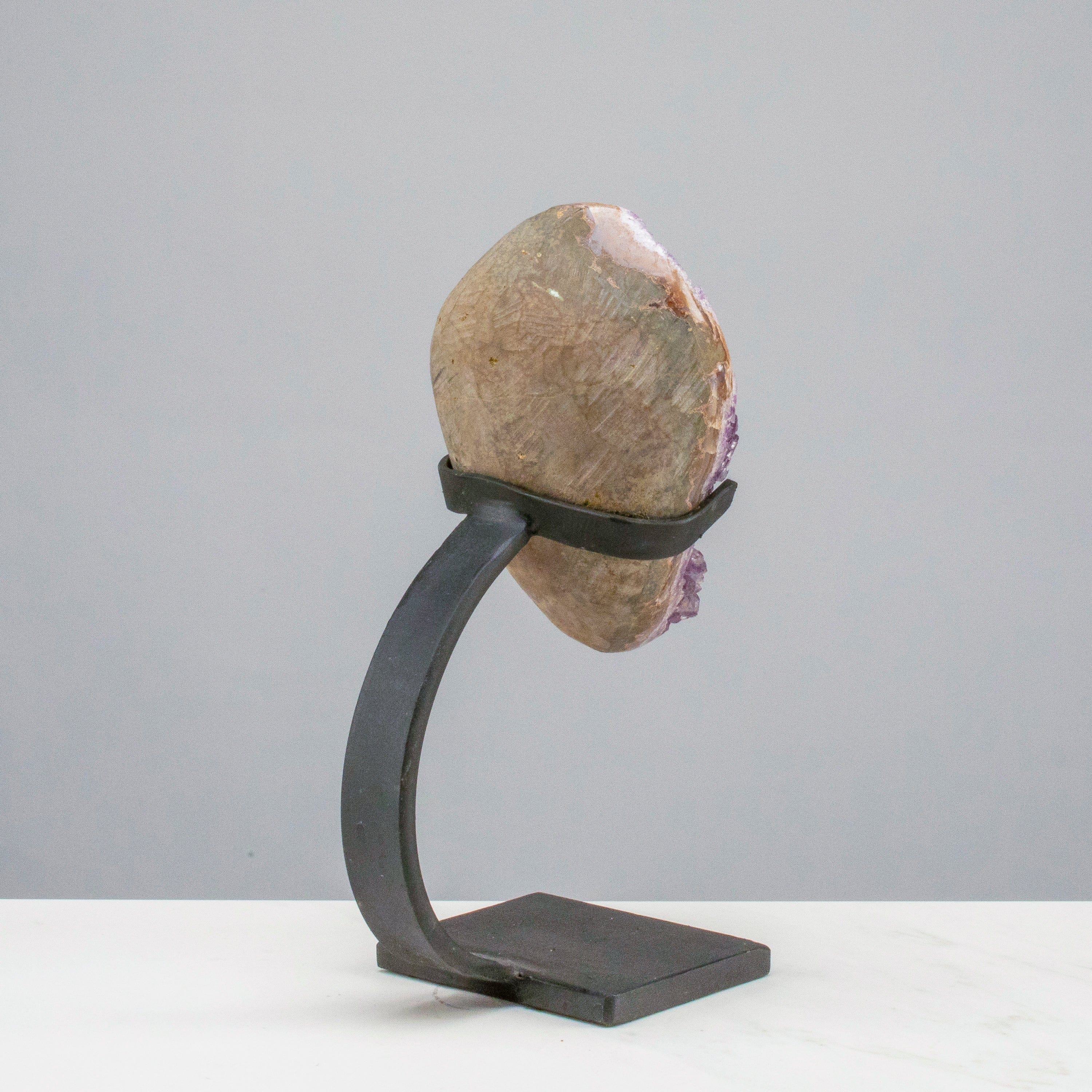 Kalifano Amethyst Medium Uruguayan Amethyst Geode on Custom Stand - 9"/ 4 lbs - B Grade UAG600-C