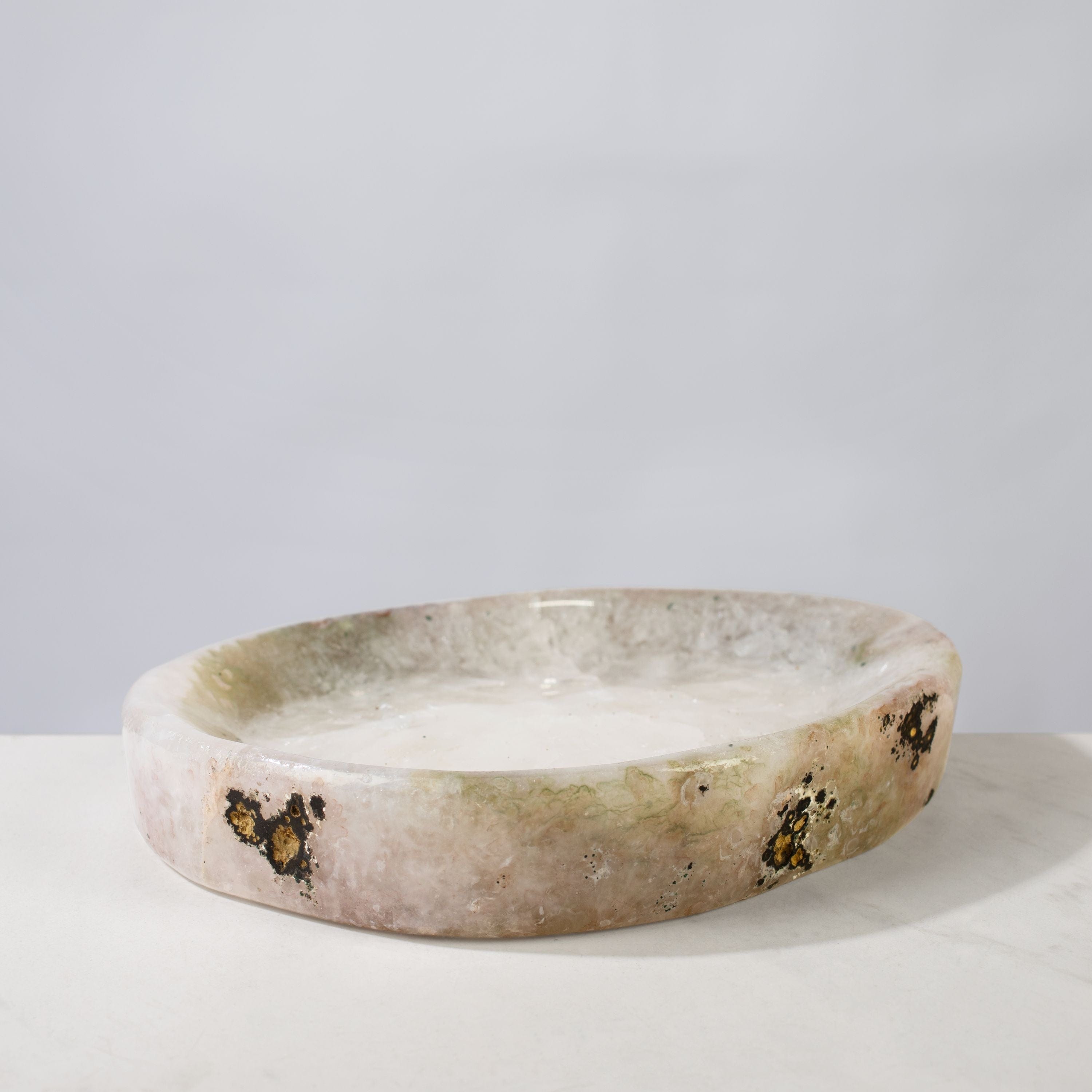 Kalifano Amethyst Natural Amethyst Crystal Bowl from Brazil - 10.5" BOWL2100.001