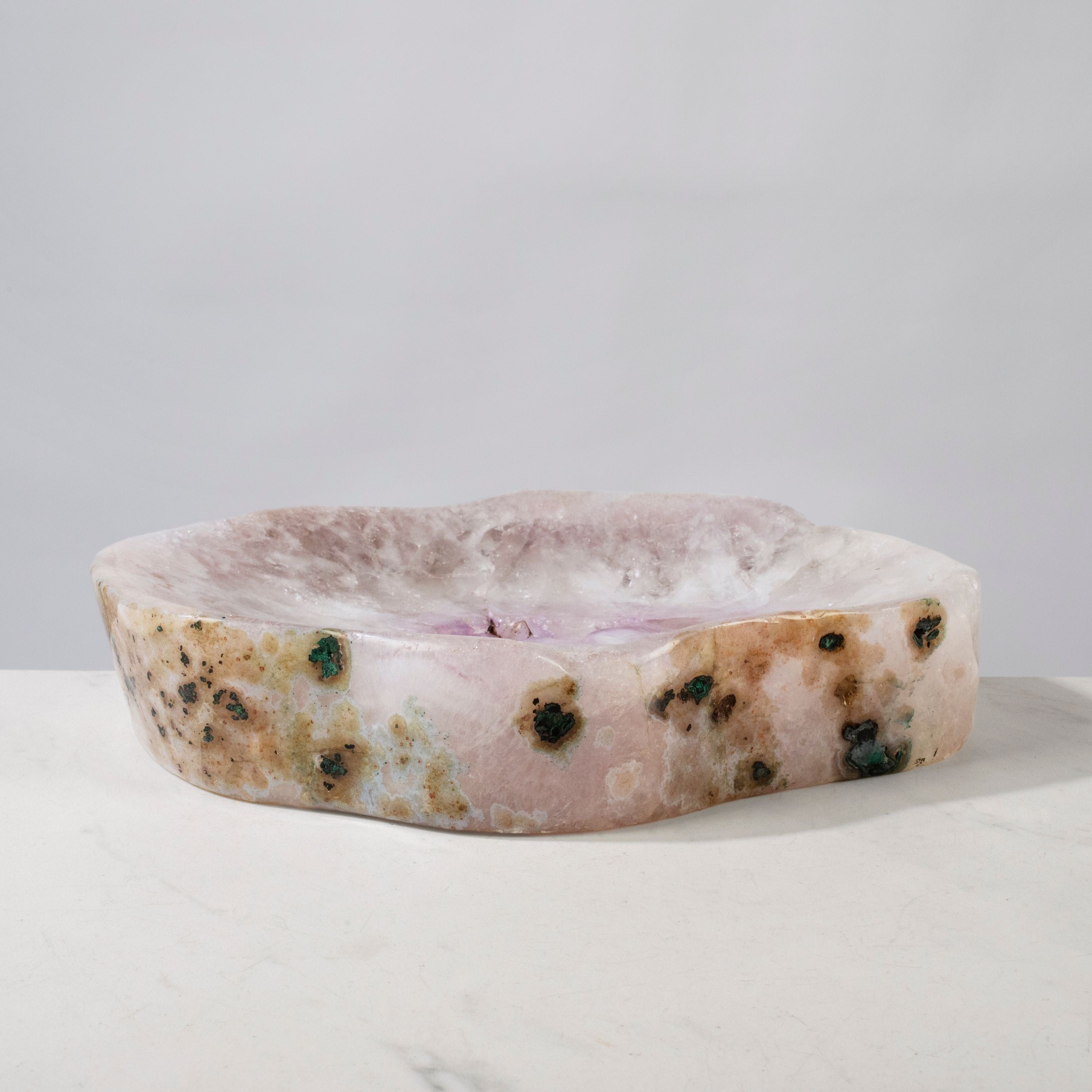 Kalifano Amethyst Natural Amethyst Crystal Bowl from Brazil - 11" BOWL3000.002